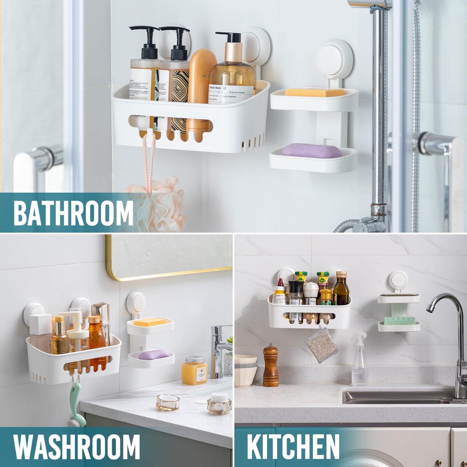 TAILI Shower Caddy Suction Cup Storage Basket - Image 6