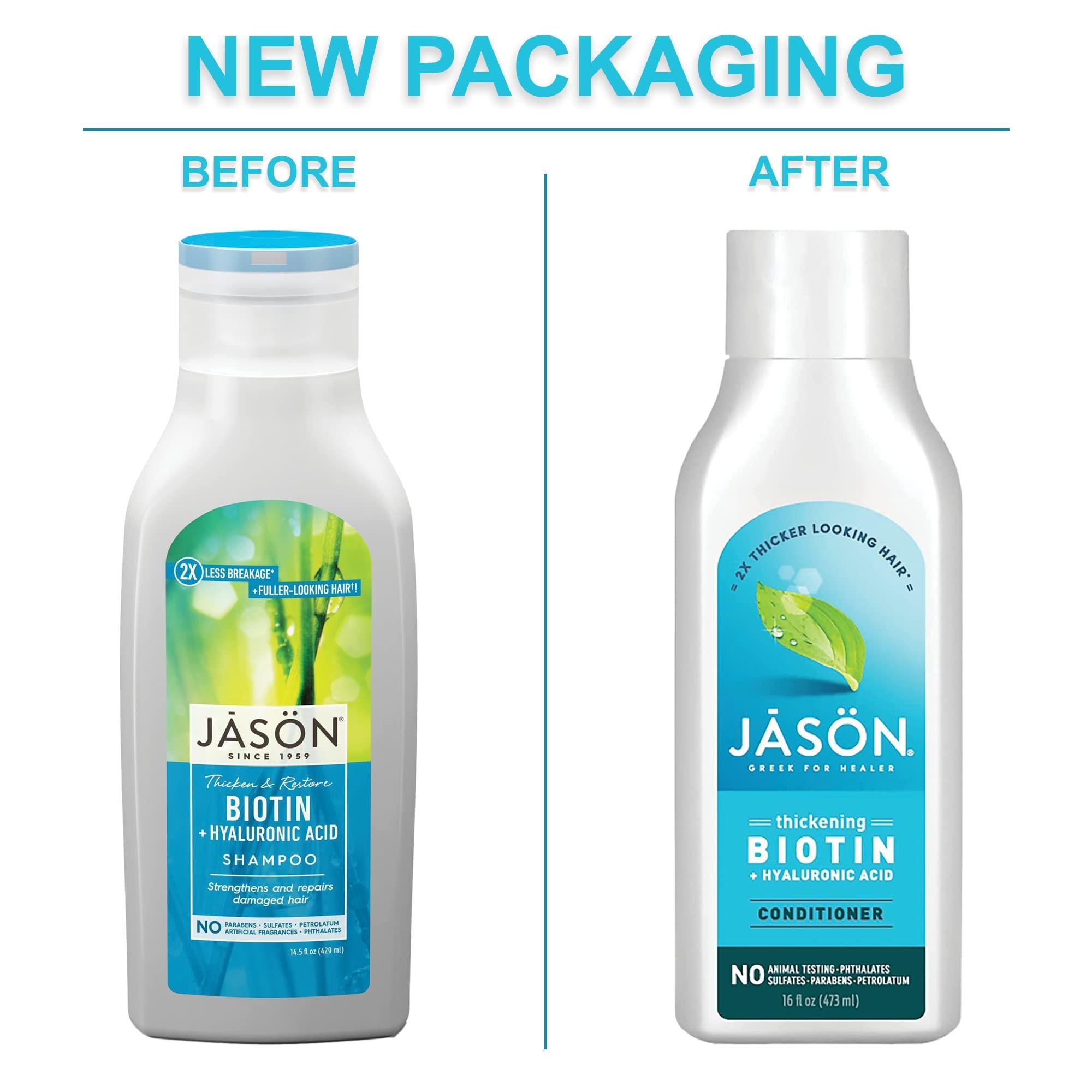 Jason Conditioner, Thicken & Restore Biotin and Hyaluronic Acid, 16 Oz - Image 3