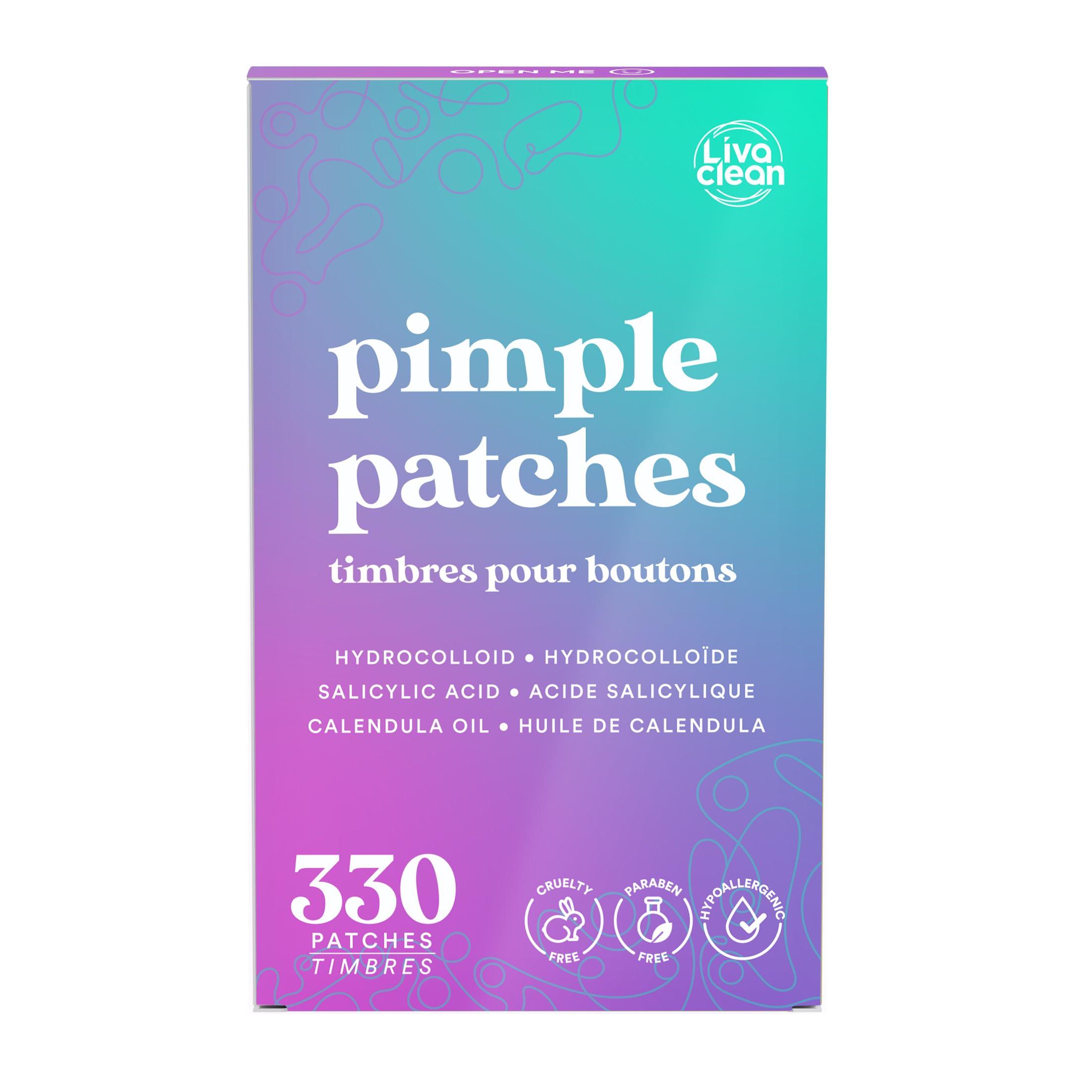 LivaClean 330 CT Pimple Patches for Face w/Salicylic Acid, Tea Tree Oil & Calendula Oil - Four Sizes - Pimple Patch, Hydrocolloid Patch, Acne Patches for Face - Image 2