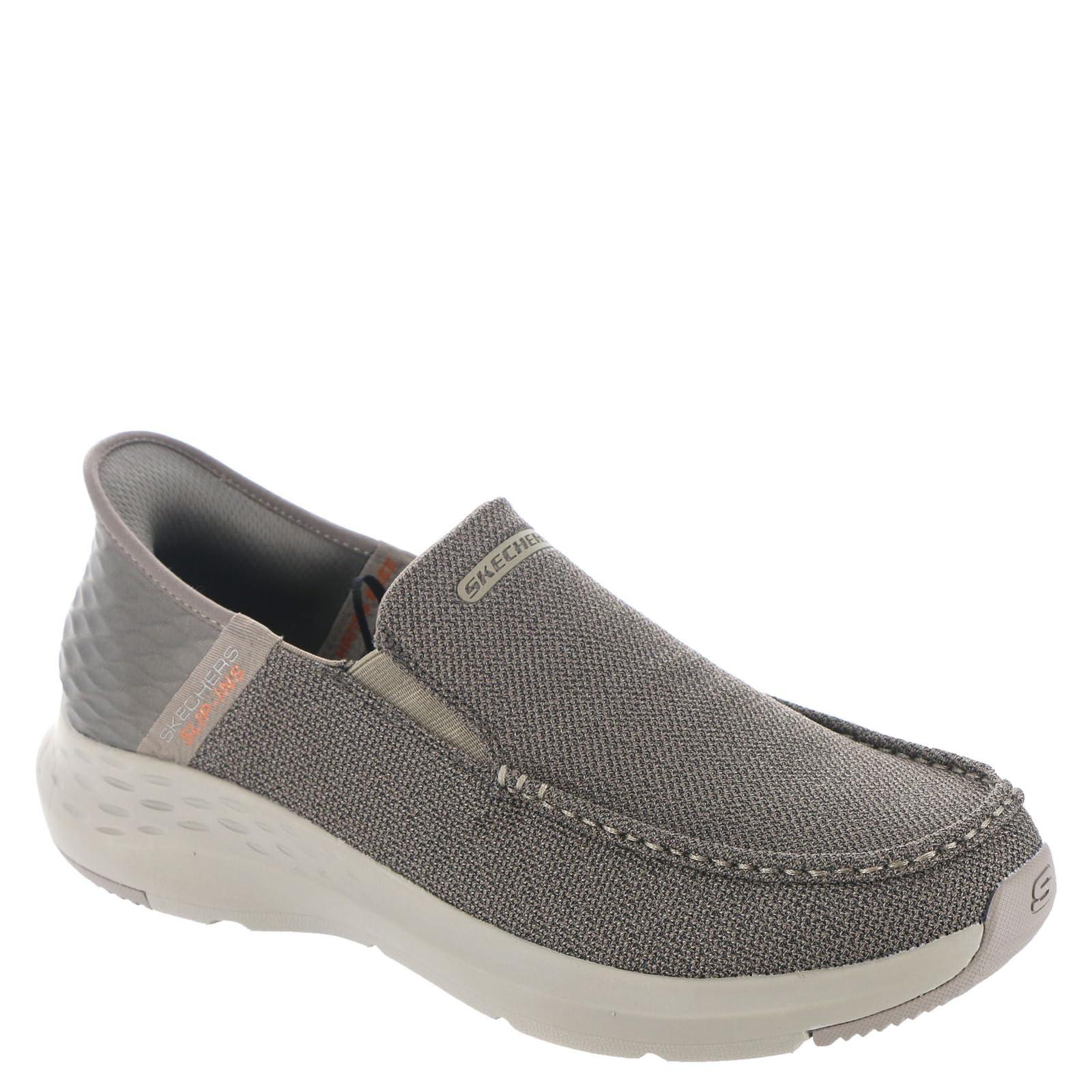 Skechers USA Men's Men's Parson-Ralven 204804 Moc Toe Slip-Ins, Taupe, 12 - Image 2