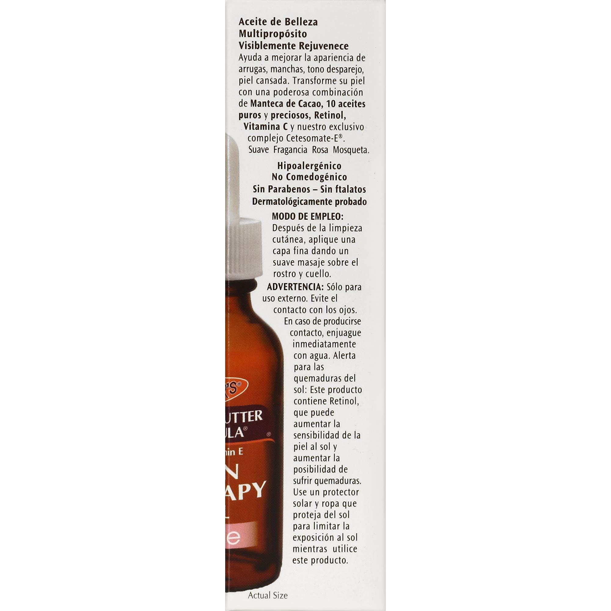 Palmer's Cocoa Butter Formula Moisturizing Skin Therapy Oil for Face with Vitamin E, C & 10 Pure Facial Oil Blend, Rosehip Fragrance, 1 Ounce - Image 15
