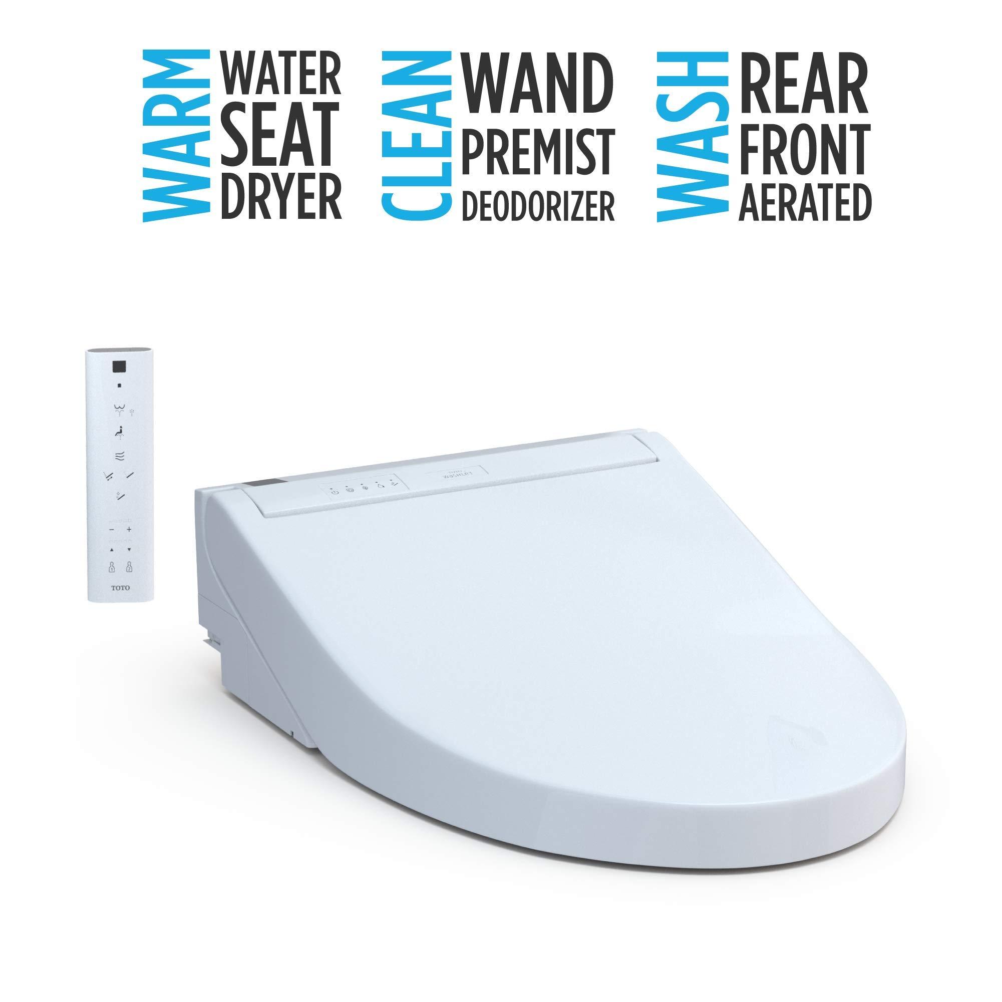 TOTO SW3084#01 WASHLET C5 Electronic Bidet Toilet Seat with PREMIST and EWATER+ Wand Cleaning, Elongated, Cotton White - Image 35