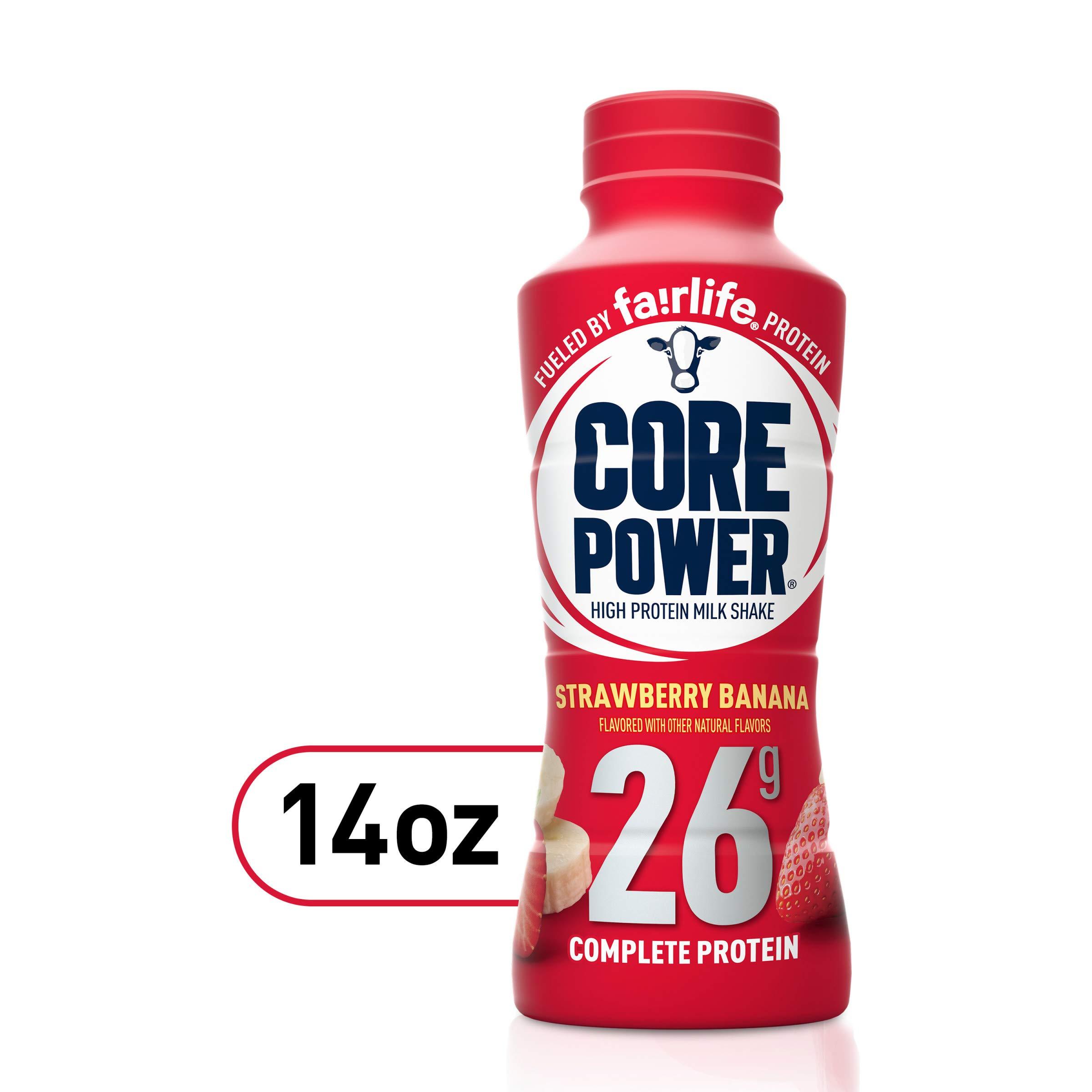 Core Power Protein Shake, Strawberry Banana, 26g Bottle, 14oz, 12 Pack - Image 11