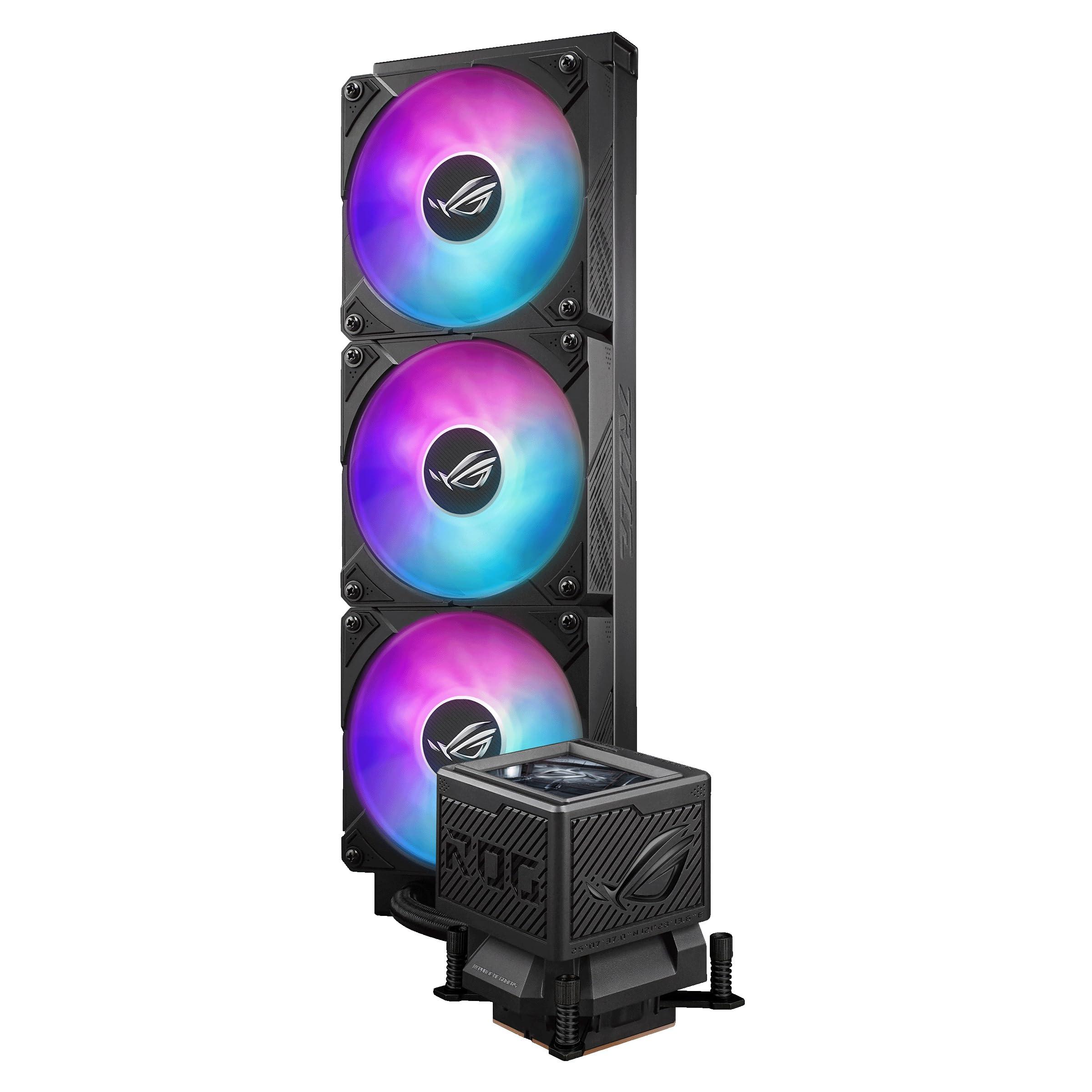 ASUS ROG RYUJIN III 360 ARGB EXTREME all-in-one AIO CPU liquid cooler, AMD Ryzen 9000 & Intel® Core™ Ultra Ready, Asetek Gen8 V2 pump; high airflow static pressure magnetic fans; customizable 3.5" LCD - Image 10