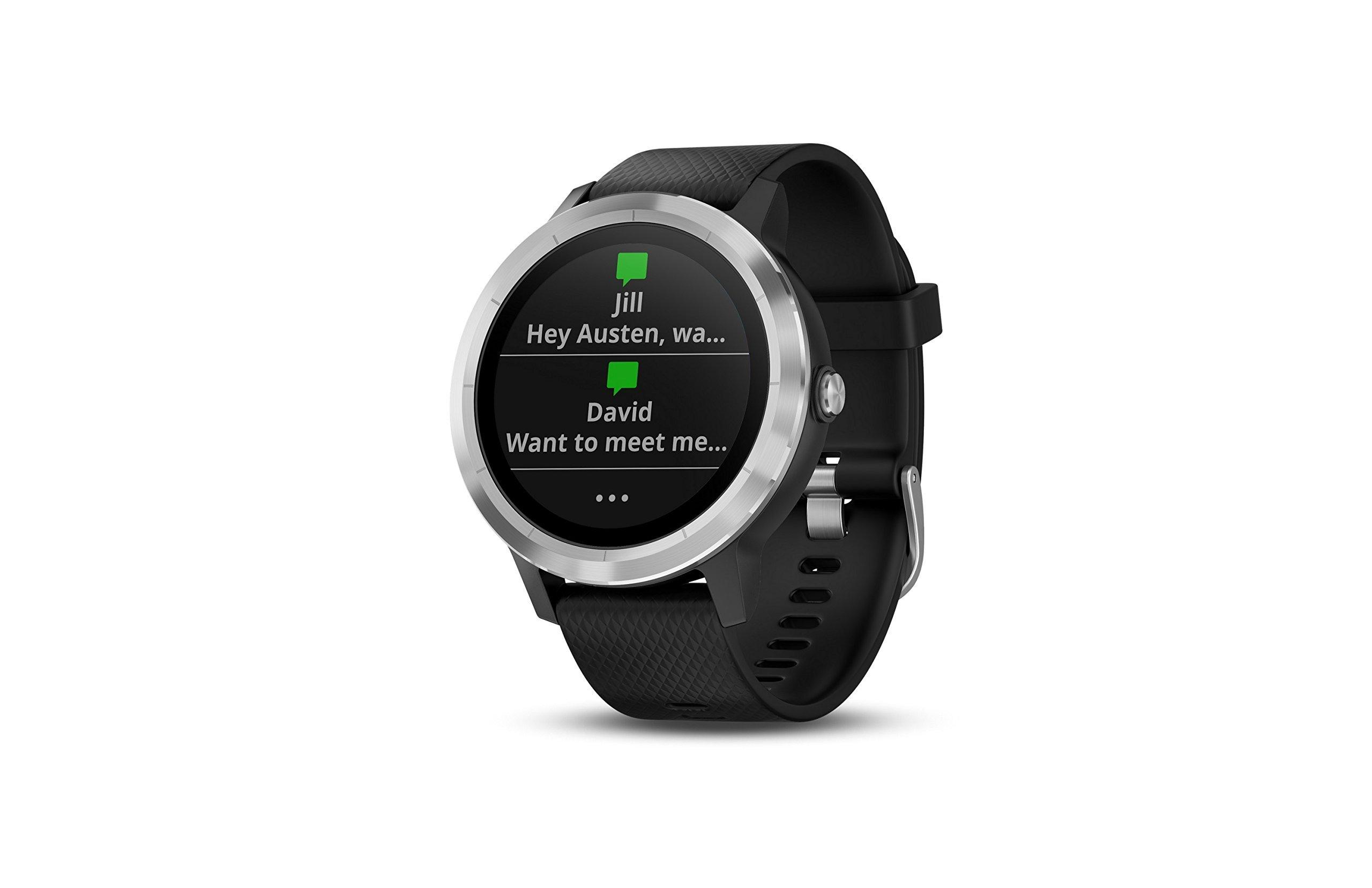 Garmin Vivoactive 3 GPS Smartwatch with Built-in Sports Apps - Black/Silver (Renewed) - Image 8