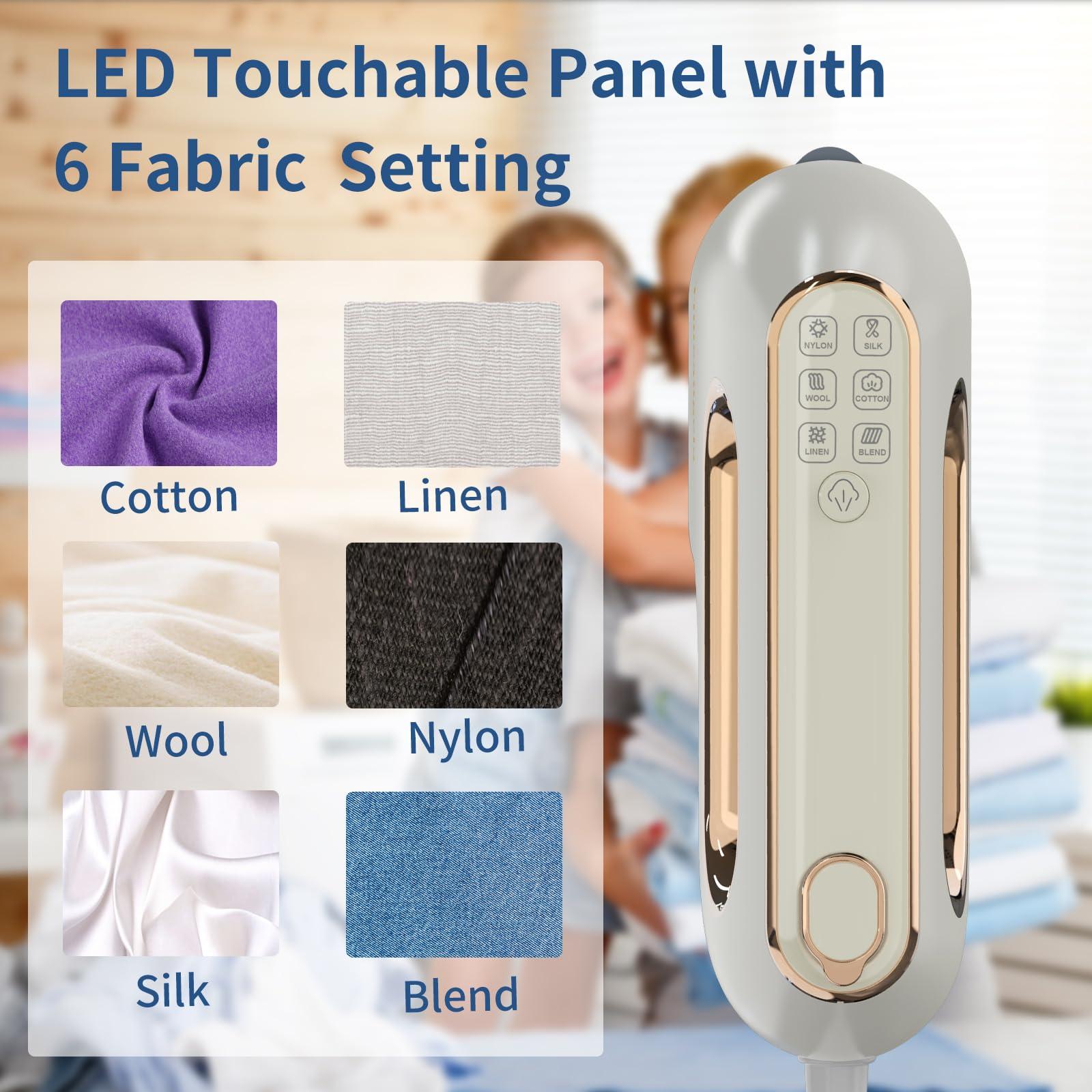 Portable Travel Steamer Iron for Clothes: Mini Handheld Garment Steam Ironing Machine for Clothing - Professional Small Size Hand Held Traveling Fabric Steamers for Wrinkle on Dress Shirt (Gray) - Image 6