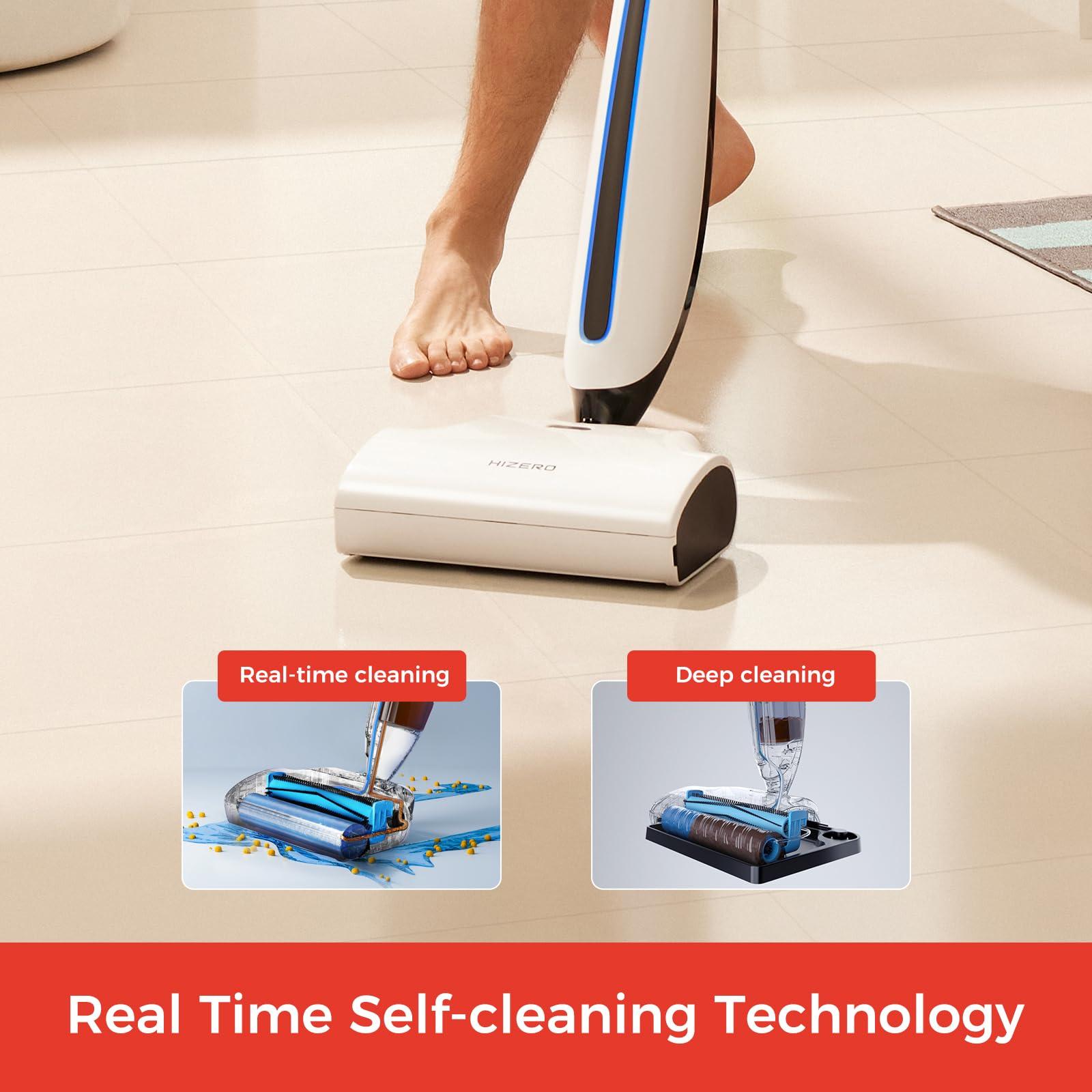 Hizero Cordless Hard Floor Cleaner F500, 60 Mins Runtime Self-Cleaning Wet Dry All-in-One Bionic Mop, Ideal for Hardwood, Vinyl, Tile, Laminate and More - Image 8