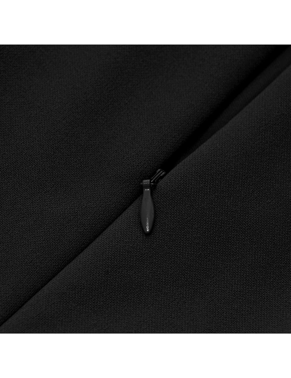 HomRain Women's Church Dresses for 2025 Wedding Guest Cocktail Tea Party Bell Sleeve Vintage Evening Graduation Dress - Image 4