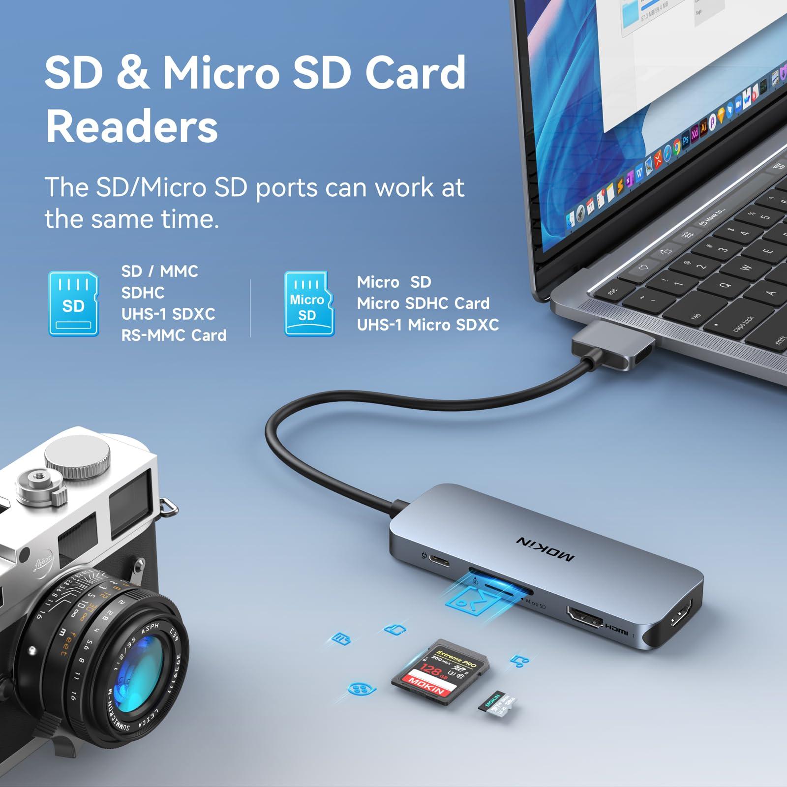Docking Station for MacBook Pro Air,USB C Docking Station Dual Monitor,Dual HDMI Adapter Hub for Mac MacBook Pro with 2 HDMI(4K @60Hz), 3 USB3.0,SD TF Card Reader and 100W PD USB C Port - Image 7
