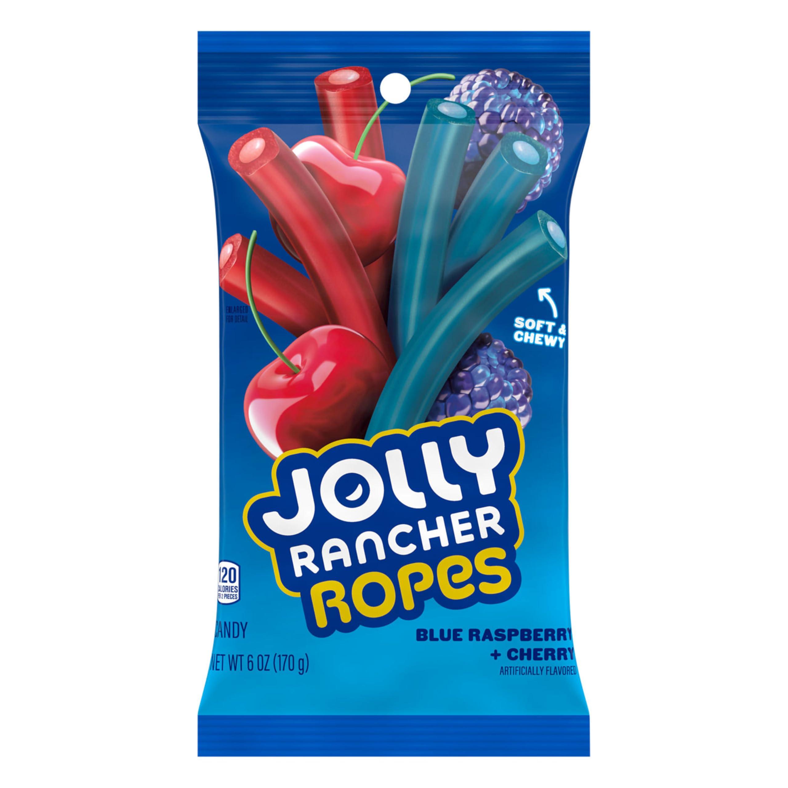 JOLLY RANCHER Ropes Blue Raspberry and Cherry Flavored Candy Bag, 6 oz - Image 3