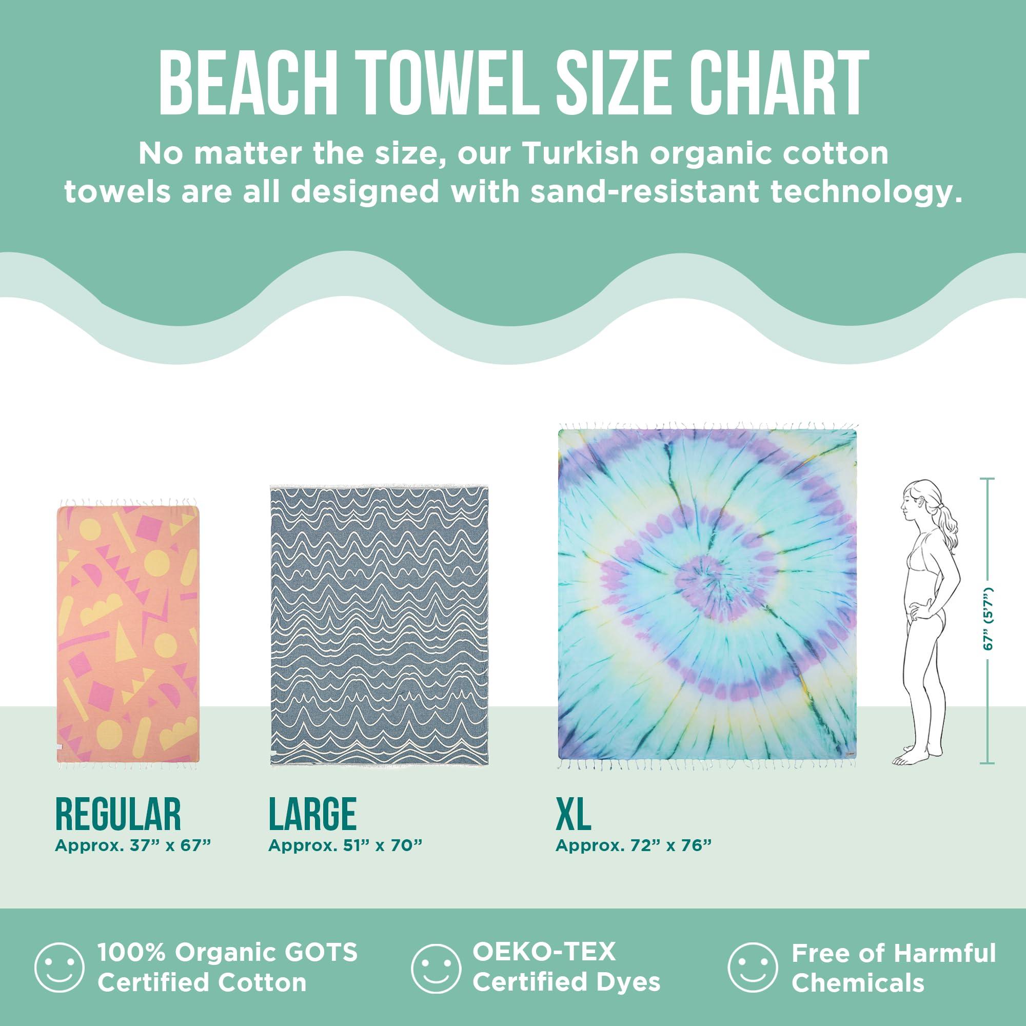 Sand Cloud Turkish Beach Towel - 100% Organic Cotton Turkish Bath Towels - Ultra Soft, Sand Free & Quick Dry Towel for Beach, Pool, or Picnic - As Seen on Shark Tank - Patriot Stripe - Image 5