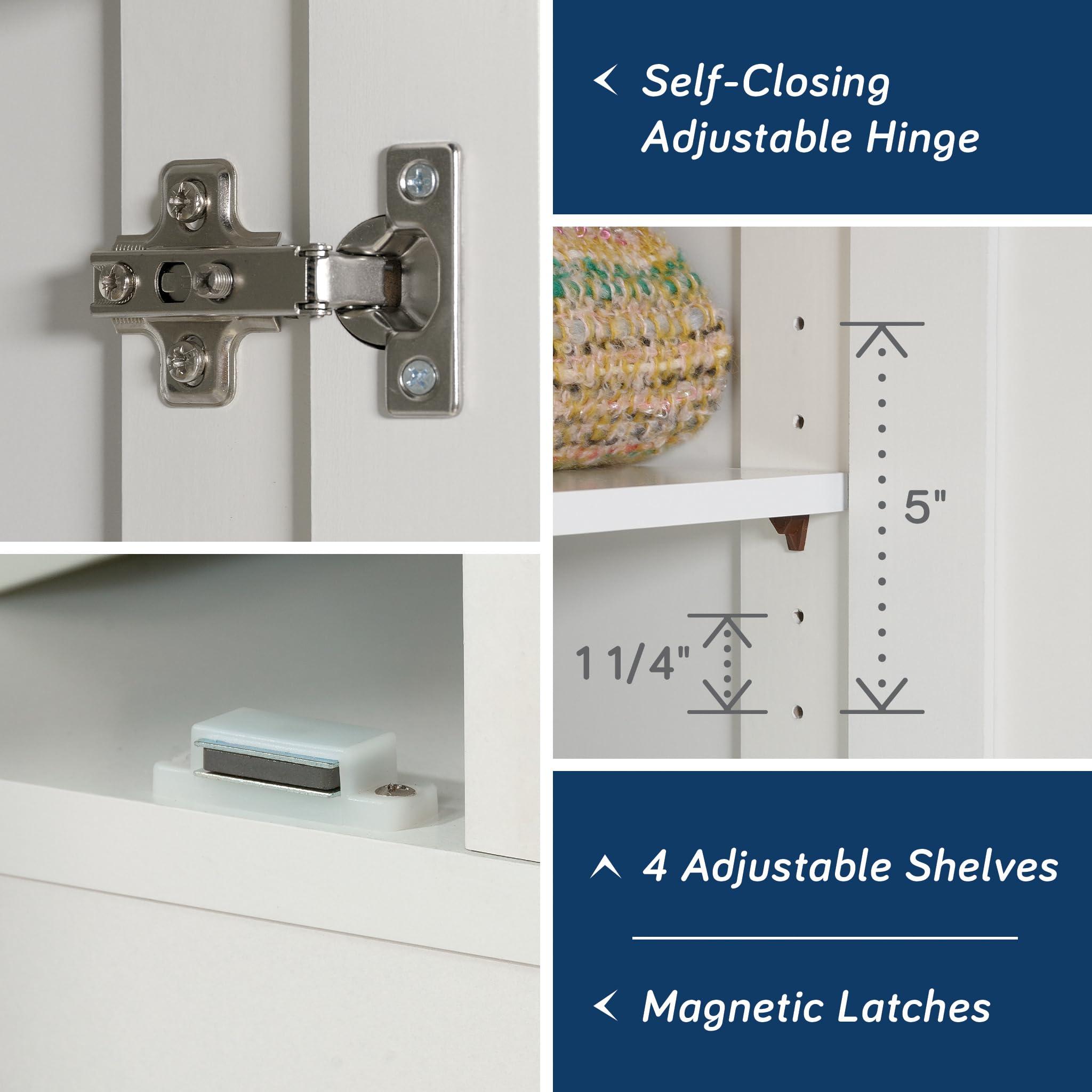 Sauder Select Storage Cabinet/ Pantry cabinets, White finish - Image 8