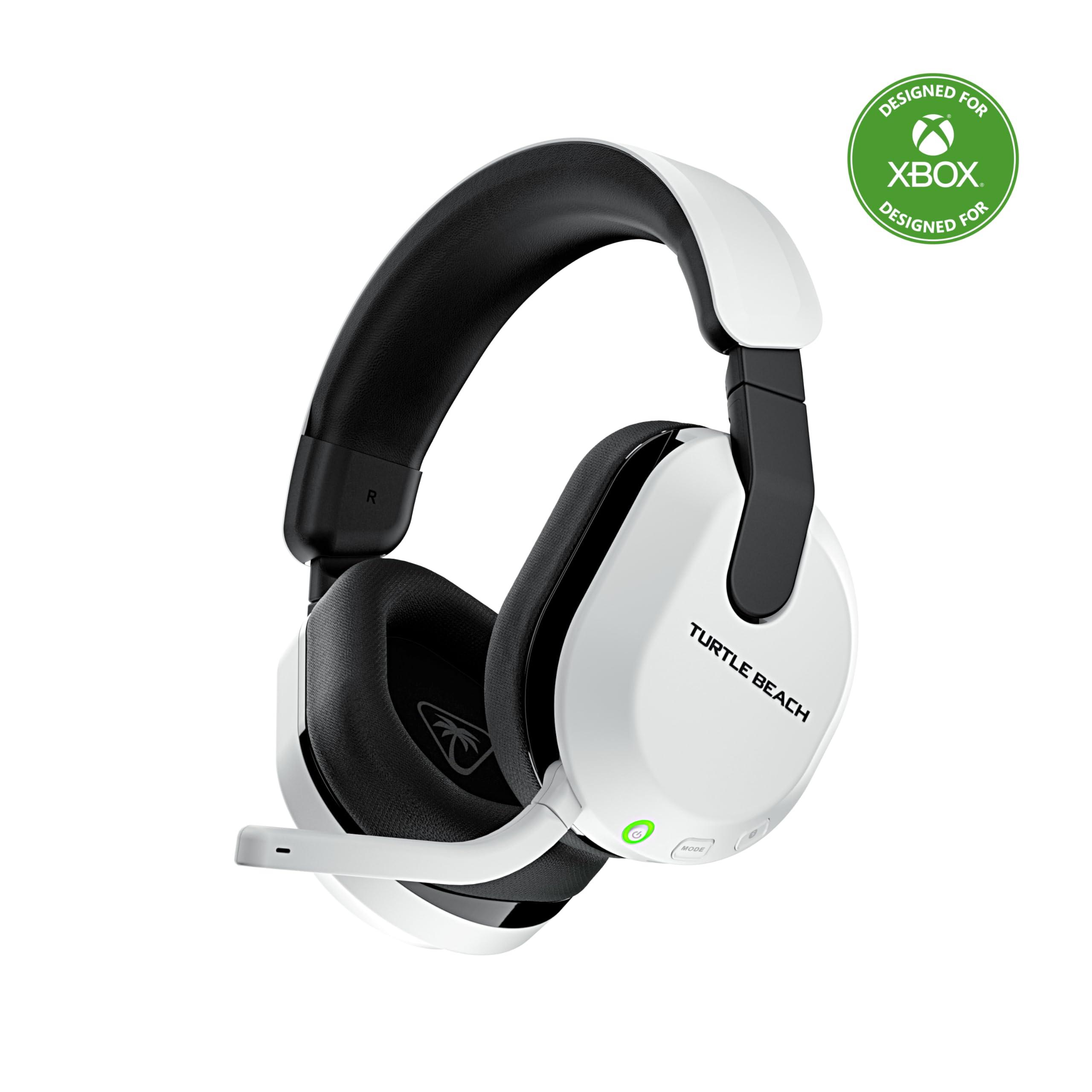 Turtle Beach Stealth 600 Wireless Multiplatform Amplified Gaming Headset for Xbox Series X|S, Xbox One, PC, PS5, PS4, & Mobile – Bluetooth, 80-Hr Battery, Noise-Cancelling Mic – White