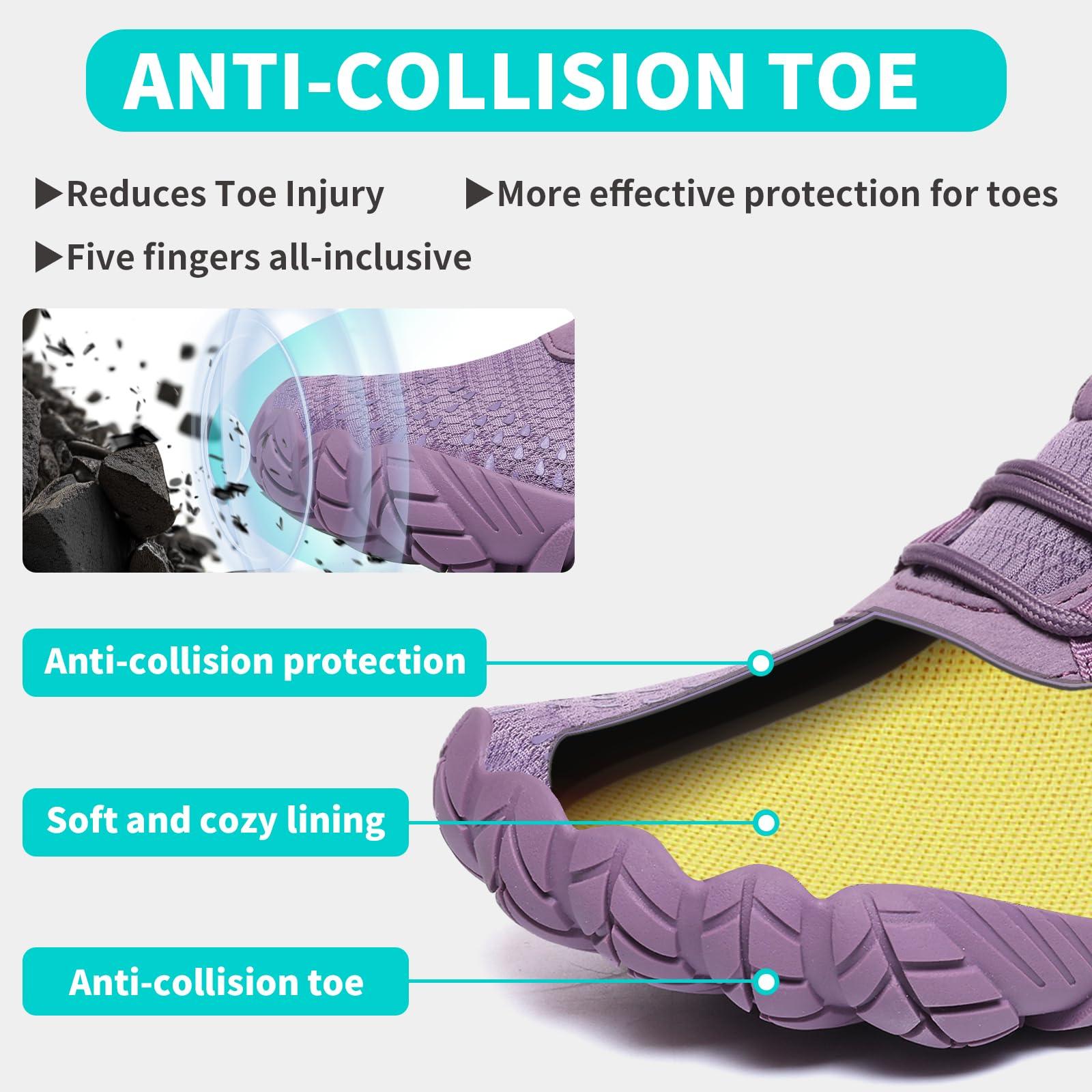 Barefoot Shoes Women Men Minimalist Zero Drop Wide Toe Box Water Shoes Hiking Barefoot Footwear Unisex Sneakers for Workout Cross-Trainer Walking Running Camping Beach Weightlifting Grounding Sport - Image 6