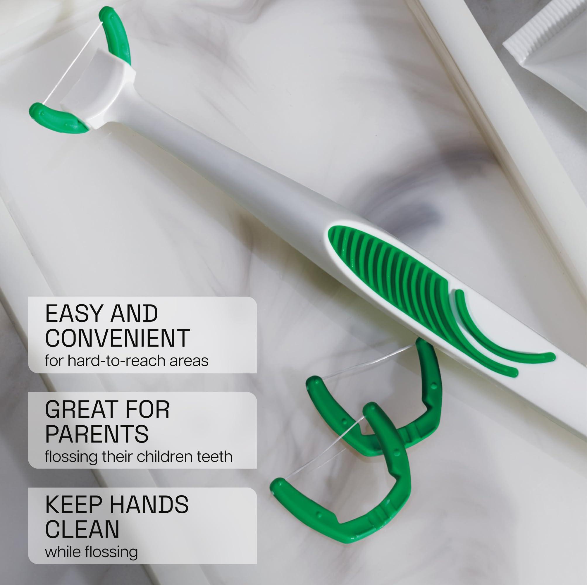 REACH Ultraclean Access Flosser Refill Heads, Mint, Plaque Remover for Teeth, Shred Resistant, for Hard to Reach Areas, Oral Care, PFAS Free, for Adults & Kids, 1 Pack, 28 Count - Image 6
