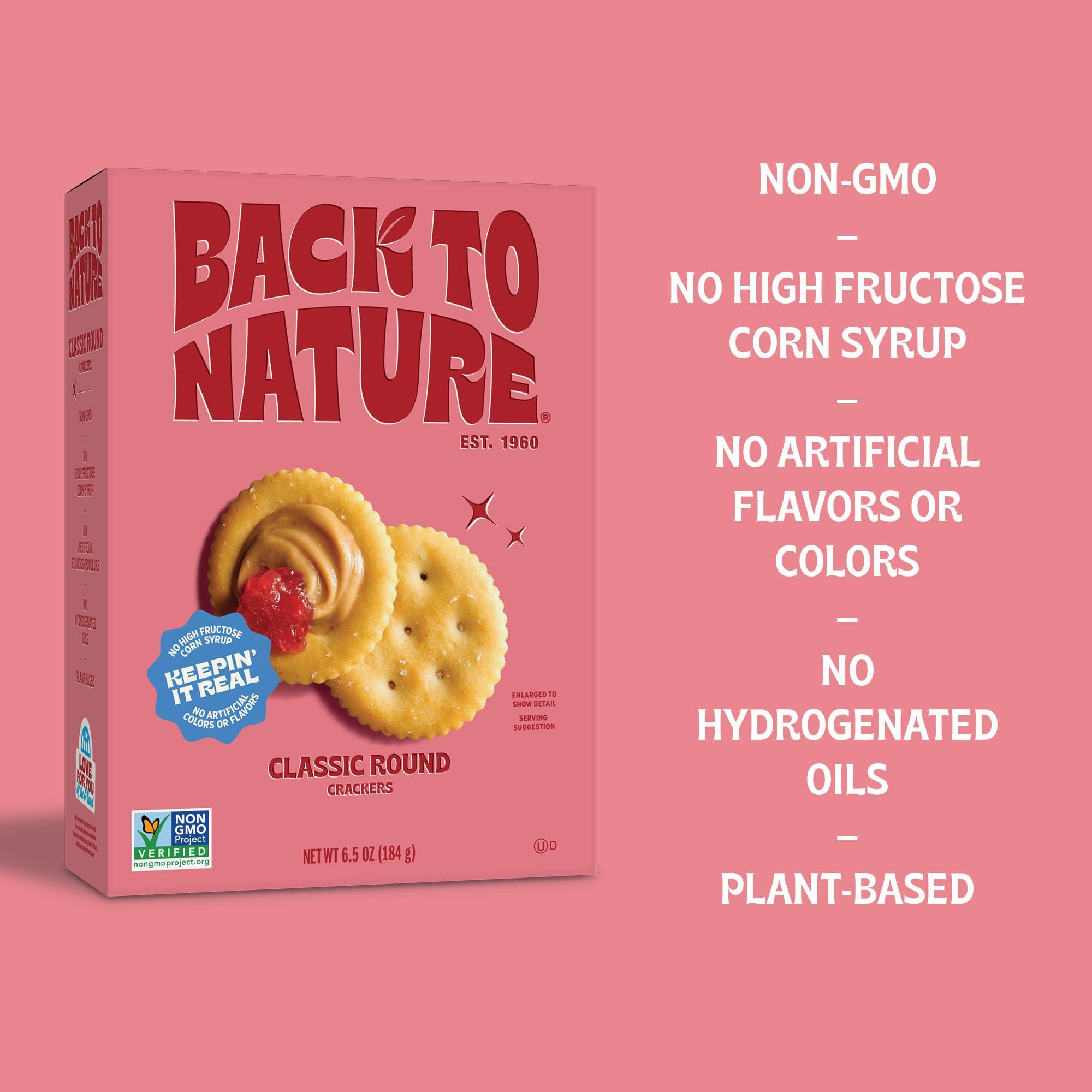 Back to Nature Classic Round Crackers - Dairy Free, Non-GMO, Made with Wheat Flour & Sea Salt, Delicious & Quality Snacks, 6.5 Ounce - Image 5