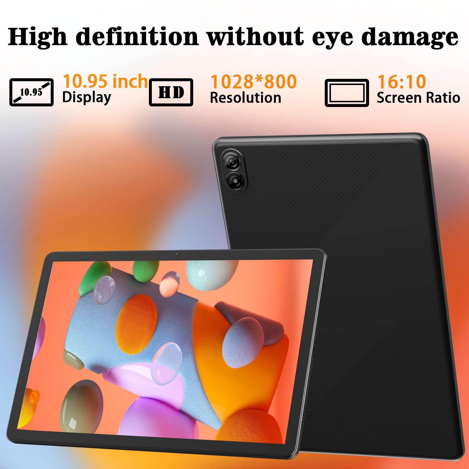 PEICHENG Tablet 11" Android 14.0 with Grey Case, RAM 16GB (4GB+12GB Expansion)+128GB ROM, 5G Wi-Fi, 8000 mAh, 5MP front/13MP Back Camera, Octa Core T606 1.6GHZ (Tablet+case) - Image 5