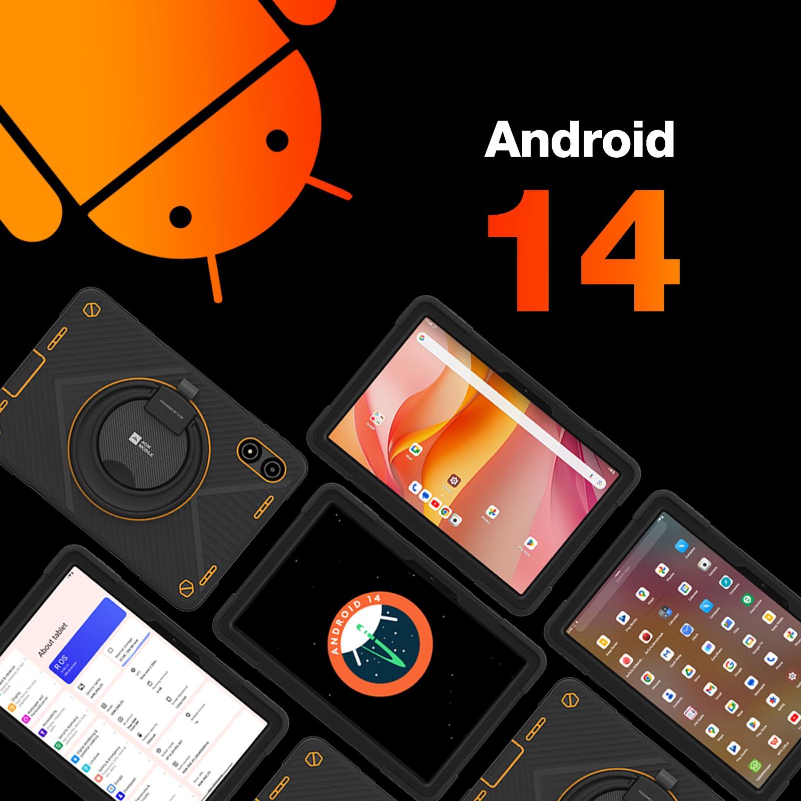 AGM PAD P2 Active Rugged Android 14 Tablet with Case, Waterproof & Drop-Proof, Widevine L1 & GMS Certified, 11" 90Hz FHD 480 NITS Display, MTK G99, 8000 mAh, 16(8+8) + 256GB[TF 2TB], GPS, Compass, OTG - Image 7