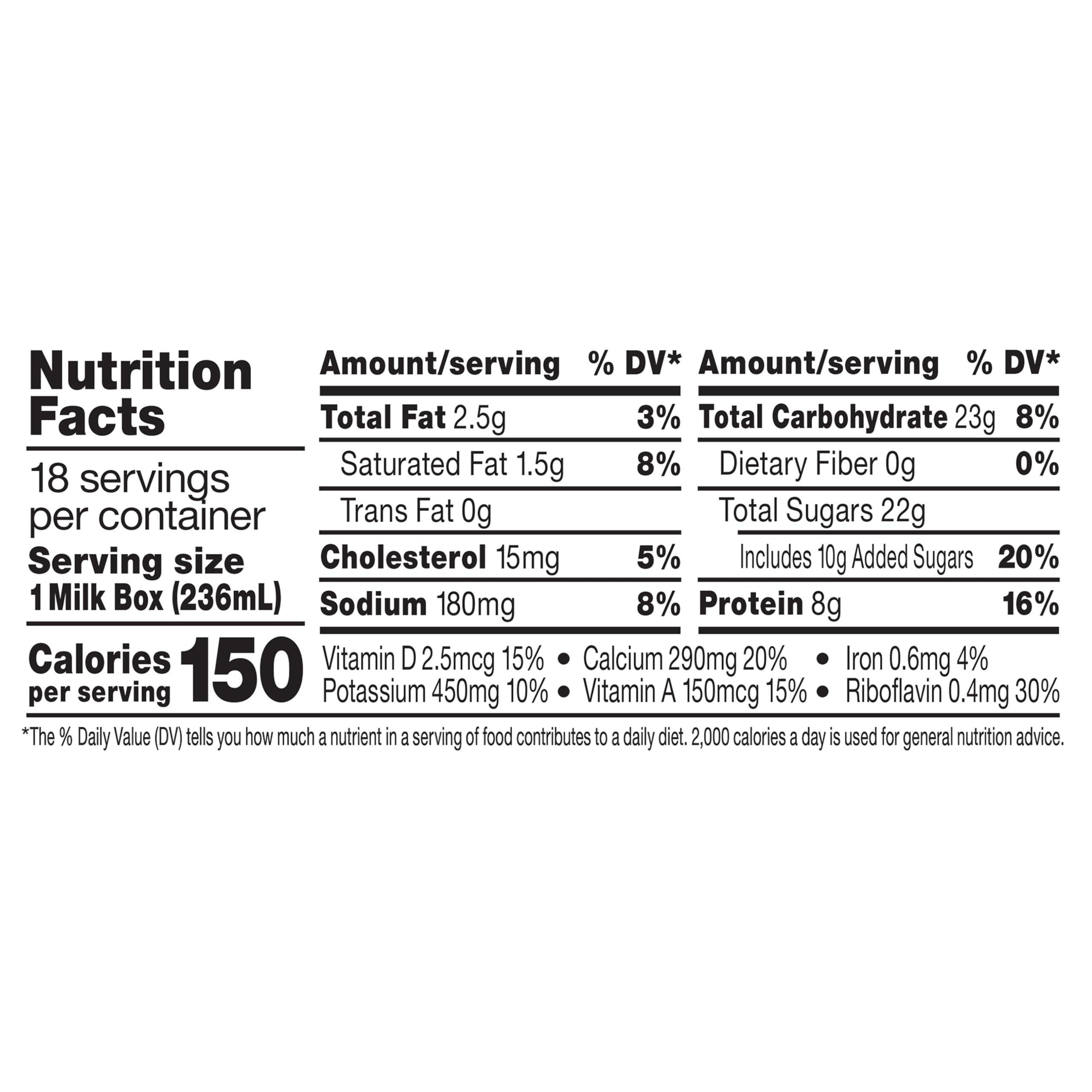 Horizon Organic Shelf-Stable 1% Lowfat Milk Boxes, Chocolate, 8 Fl Oz, 18 Pack - Image 5
