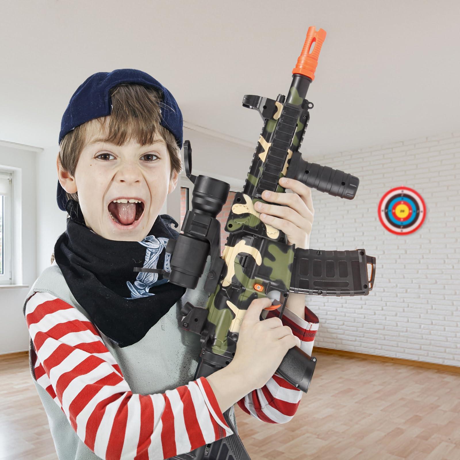 Realistic Toy Foam Blaster Gun - Electric Sniper Rifle with Scope 120 Soft Bullets 3 Magazines, Automatic Dart Gun for Boy Ages 8-12 Years Old, Indoor Outdoor Gifts for Adult Kid Christmas Birthday - Image 2