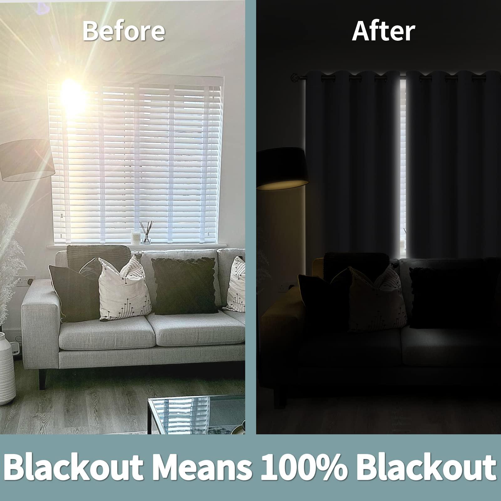 BGment White Blackout Curtains 63 Inch Long - Black Out Curtains for Bedroom Thermal Insulated Grommet Total Room Darkening Window Drapes for Summer Heat Blocking, 2 Panels, 42 x 63 Inch - Image 4