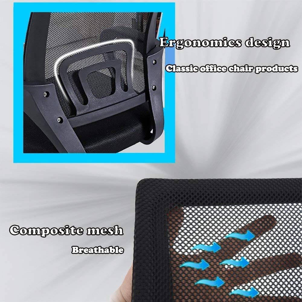BestOffice Office Chair Ergonomic Cheap Desk Chair Mesh Computer Chair Lumbar Support Modern Executive Adjustable Stool Rolling Swivel Chair for Back Pain (Black) - Image 5
