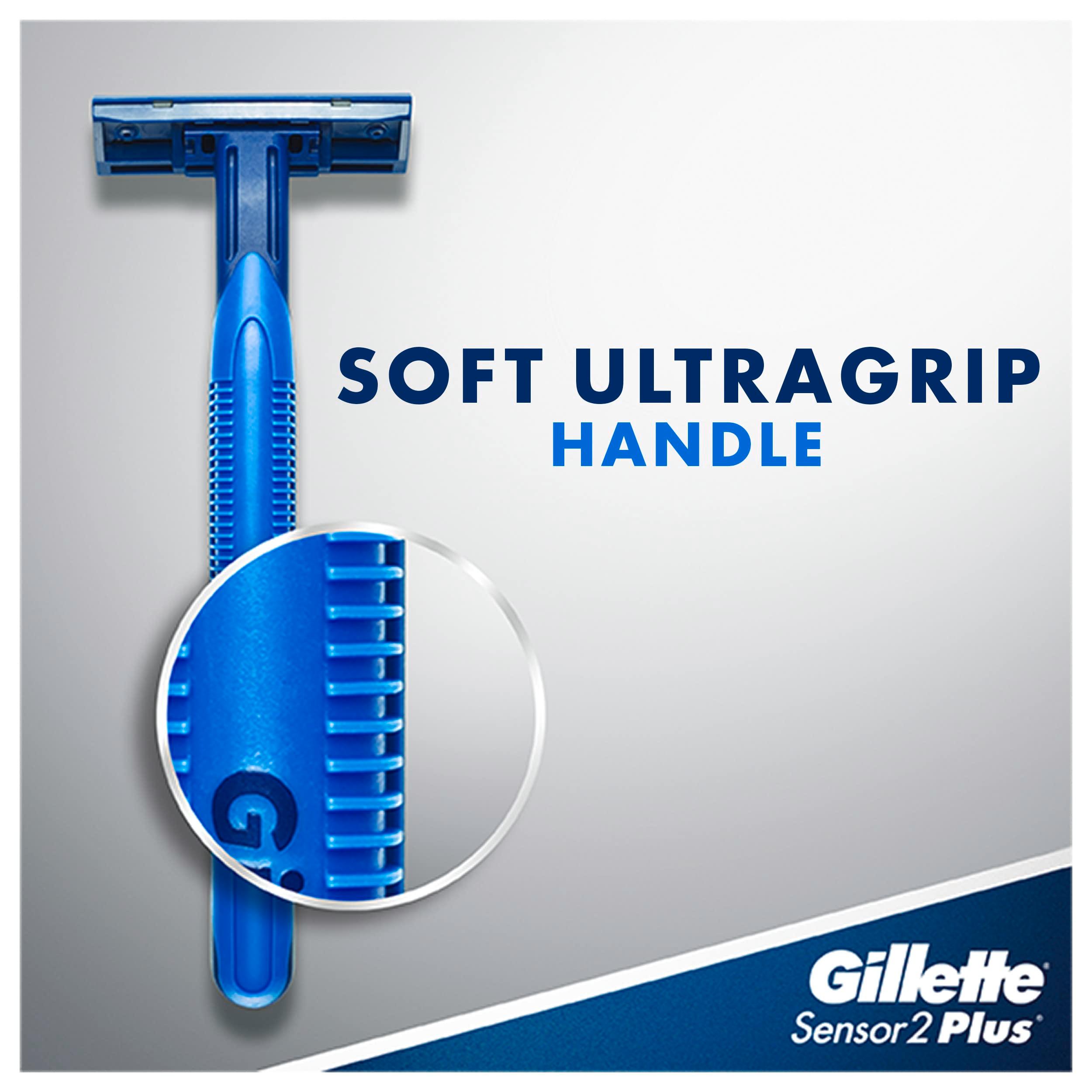 Gillette Sensor2 Plus Pivoting Head Men’s Disposable Razors, 10 Count (Pack of 3) - Image 8