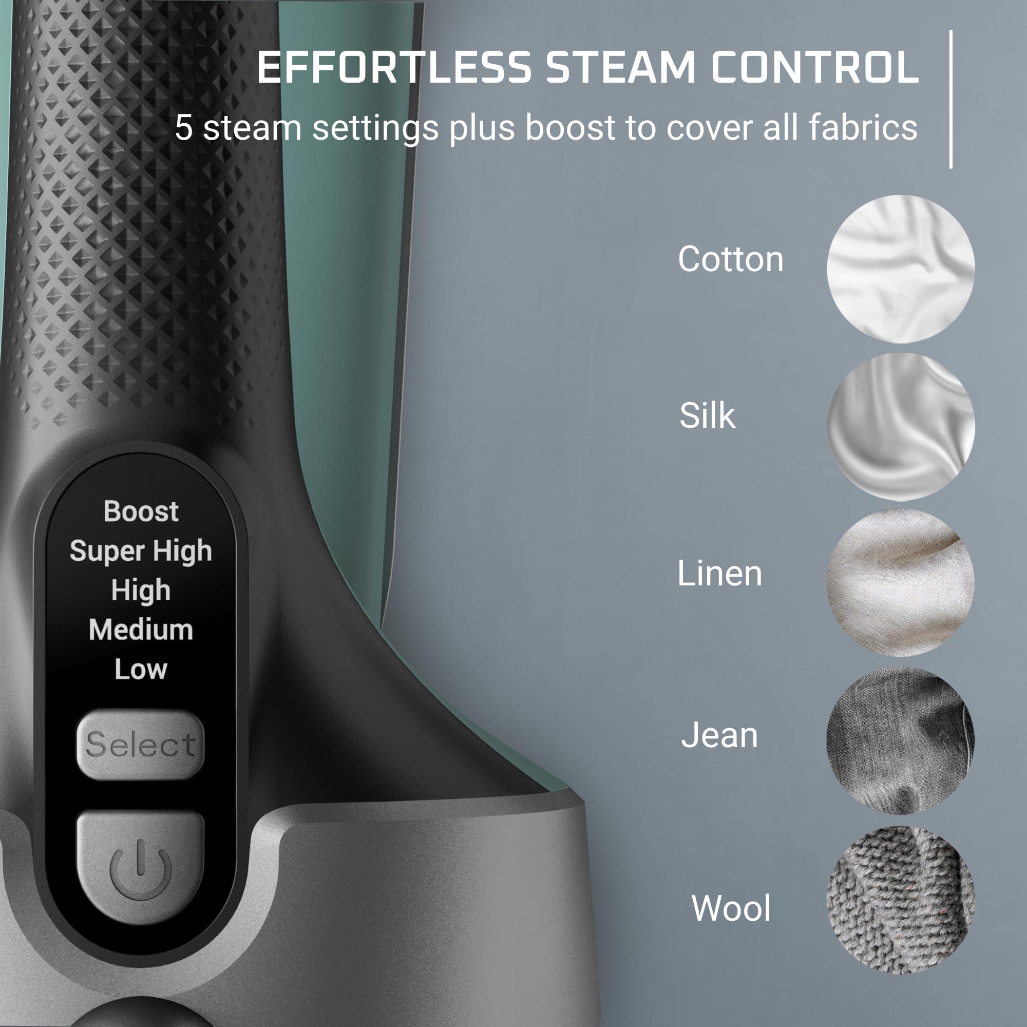 Rowenta Handheld Steamer for Clothes, Pure Force 2in1 Steamer & Iron, 1875W, Vertical/Horizonal Steaming & Ironing, Lightweight, Auto-off, XL power, 1875 Watts, DR8822 - Image 8