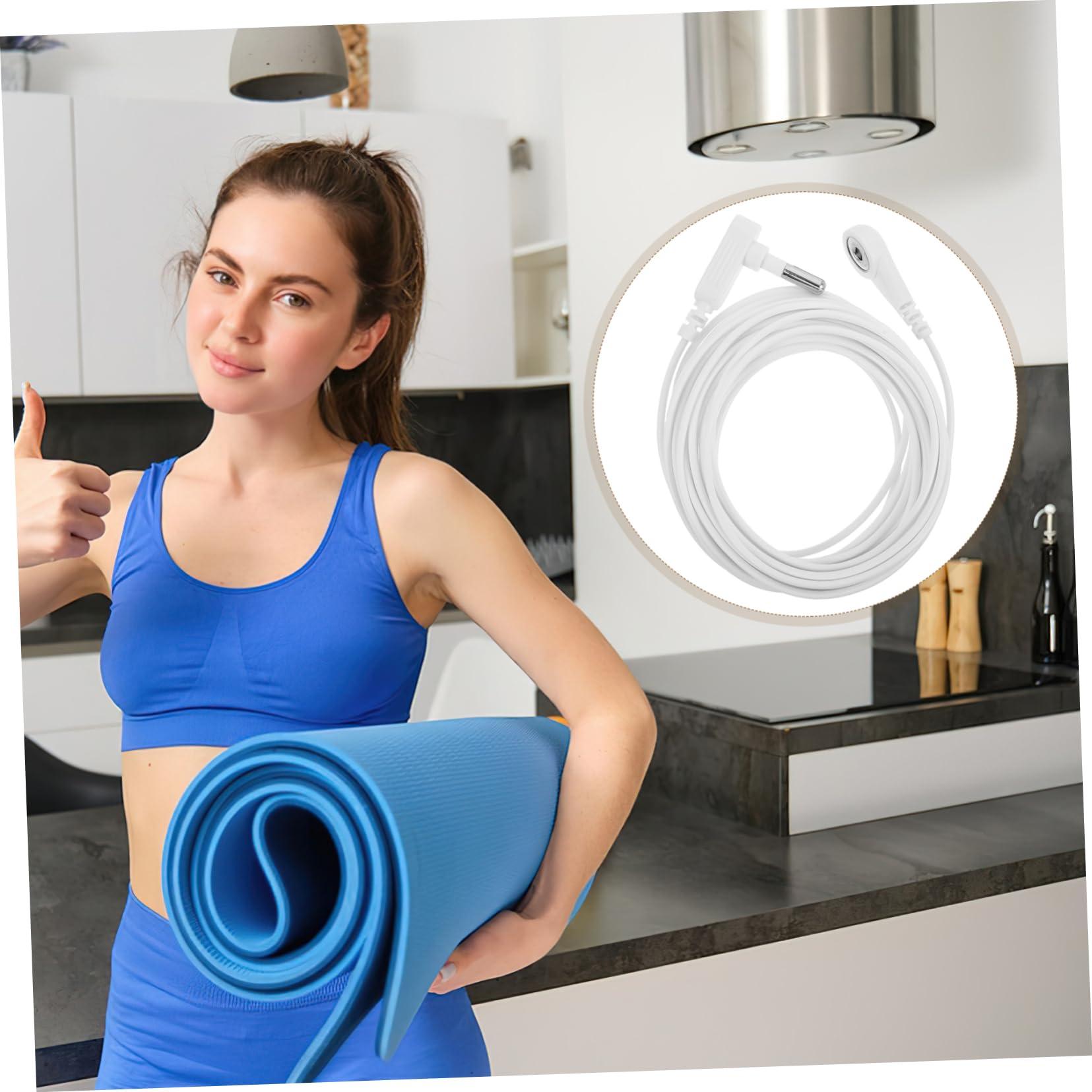 Garneck Ground Wire Accessories Simple Connector Table Pad Grounding Wire Cable Accessories Anti-Static Grounding Wire Power Cord Connector Mouse Pad Grounding Wire Plastic White - Image 9