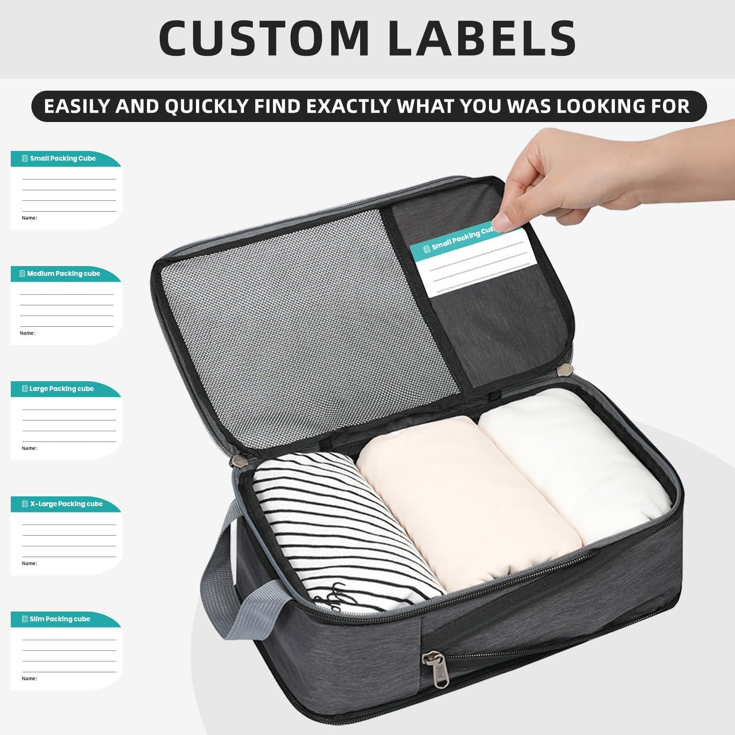 BAGAIL 4 Set/6 Set Compression Packing Cubes for Travel, Compressible Packing Organizers Travel Accessories for Luggage Suitcase - Image 3
