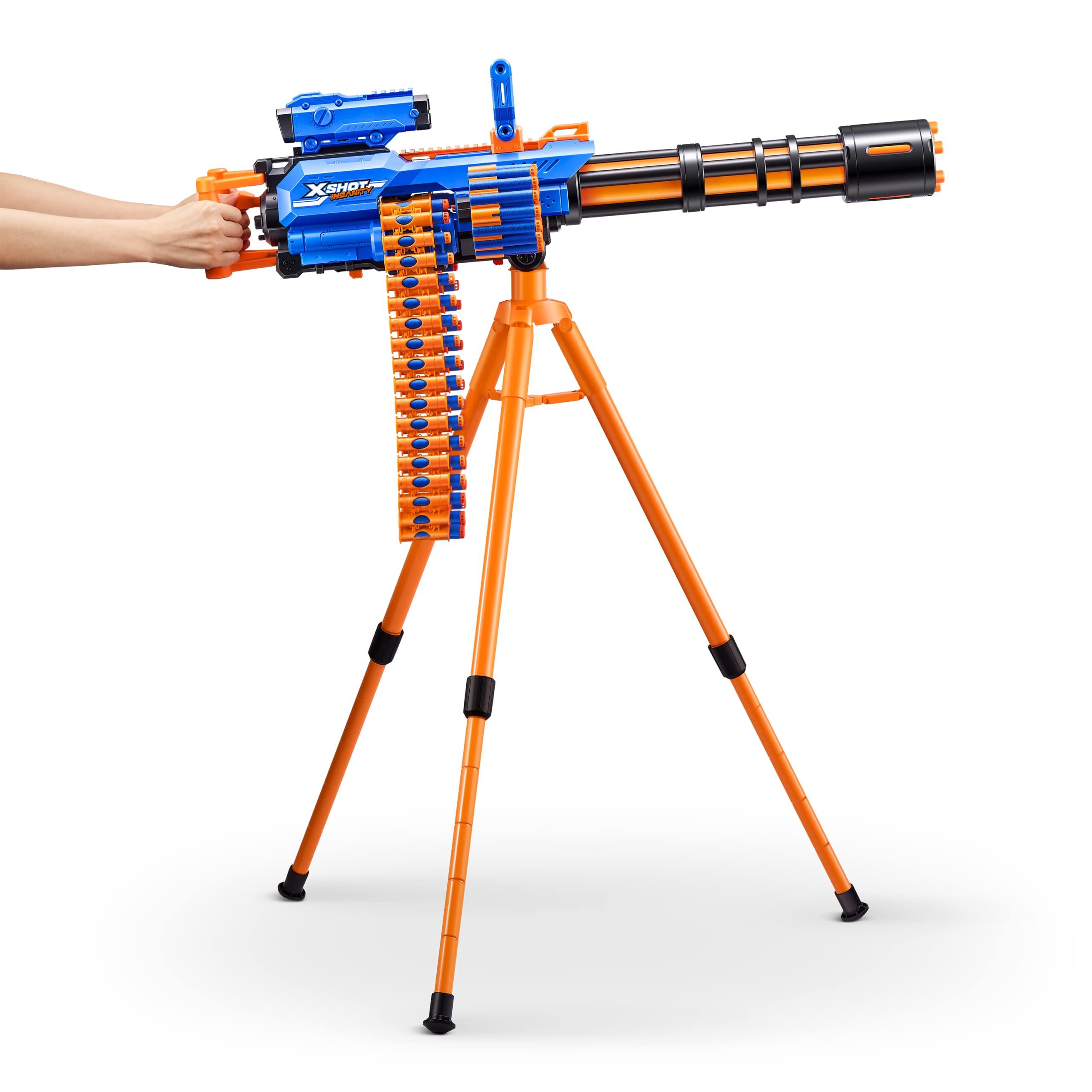 X-Shot Insanity Motorized Rage Fire by ZURU 72 Darts, Air Pocket Technology Darts, Dart Storage, Blasting Power, Auto Feeding Belt, Tripod & Scope, Outdoor Toy for Boys, Girls, Teens, Adults - Image 6