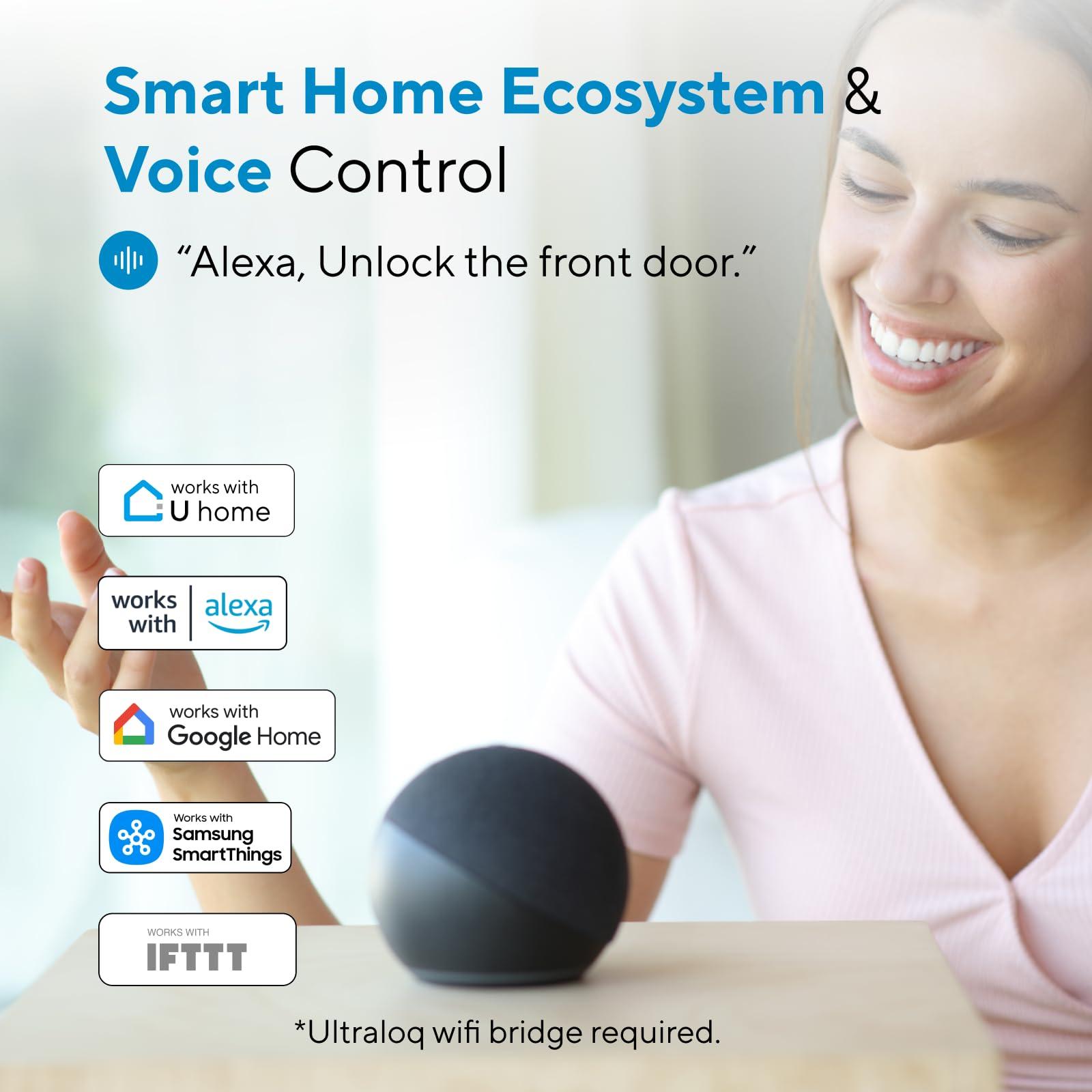 ULTRALOQ Smart Lock U-Bolt Pro, 7-in-1 Fingerprint Keyless Entry Door Lock with App Control, Anti-peep Keypad, Auto Lock, Smart Deadbolt Front Door, IP65 Waterproof, Easy Installation, 1 Year Battery - Image 8
