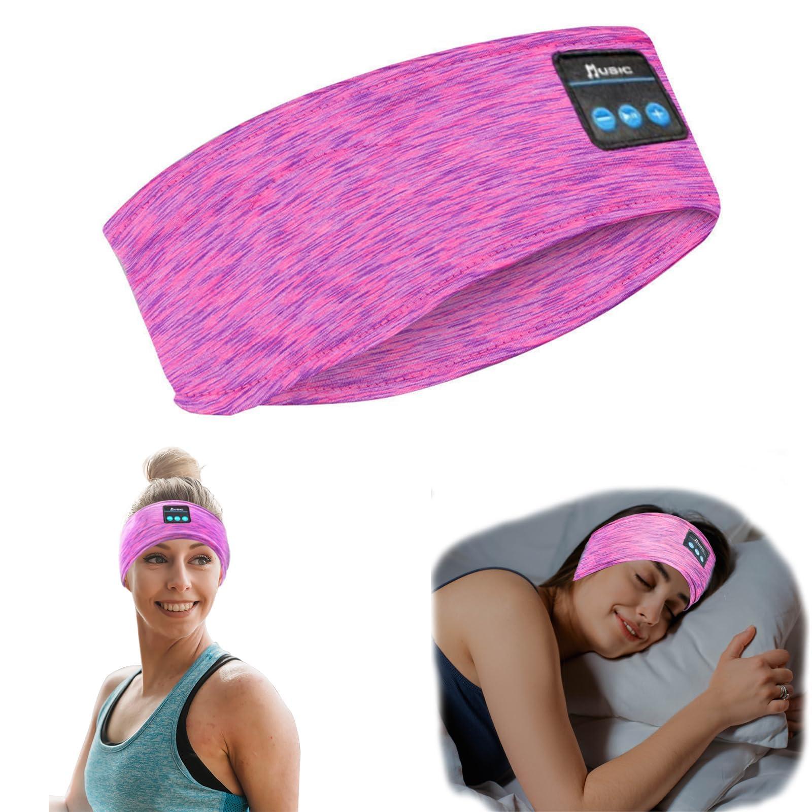 SANNWEEN Bluetooth Headband for Sleeping Side Sleepers - Wireless Adjustable Headphones for Women
