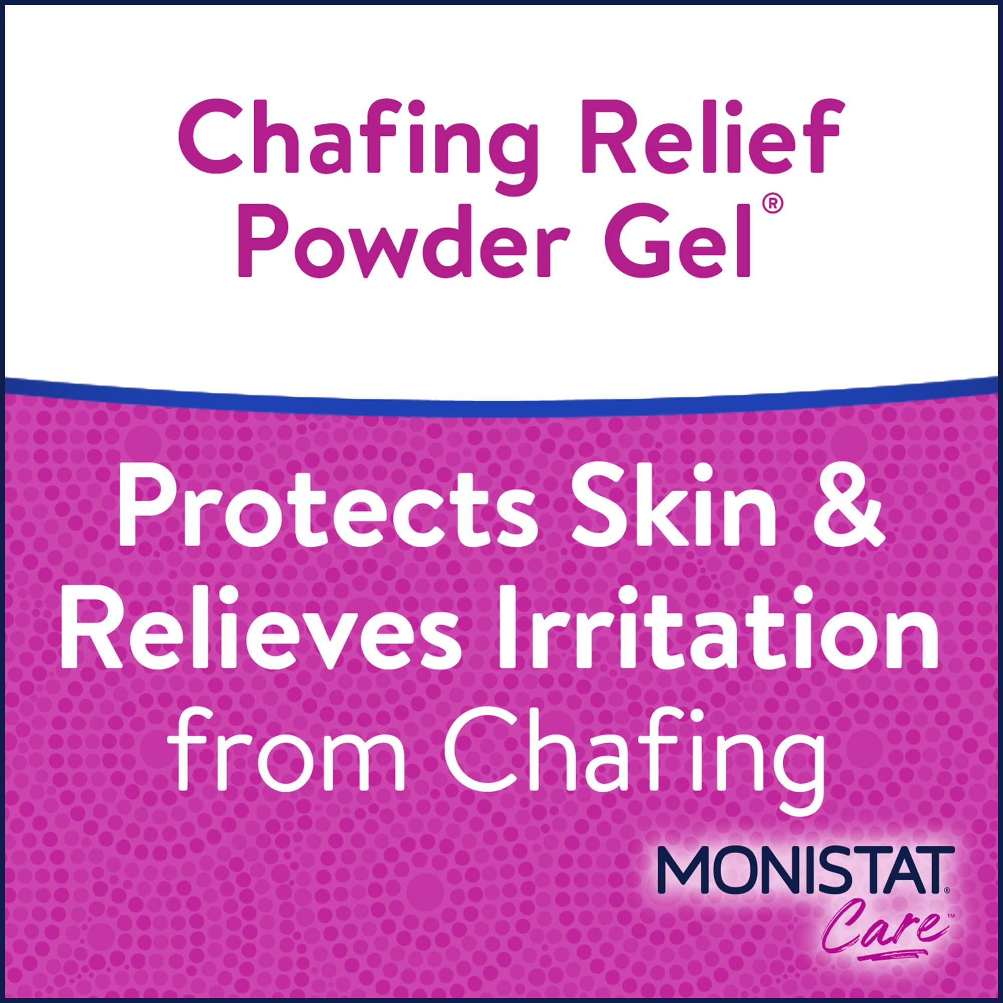 Monistat Chafing Relief Powder Gel, Anti-Chafe Protection, Fragrance Free Chafing Gel, 1.5 Oz, 4 Pack - Image 2