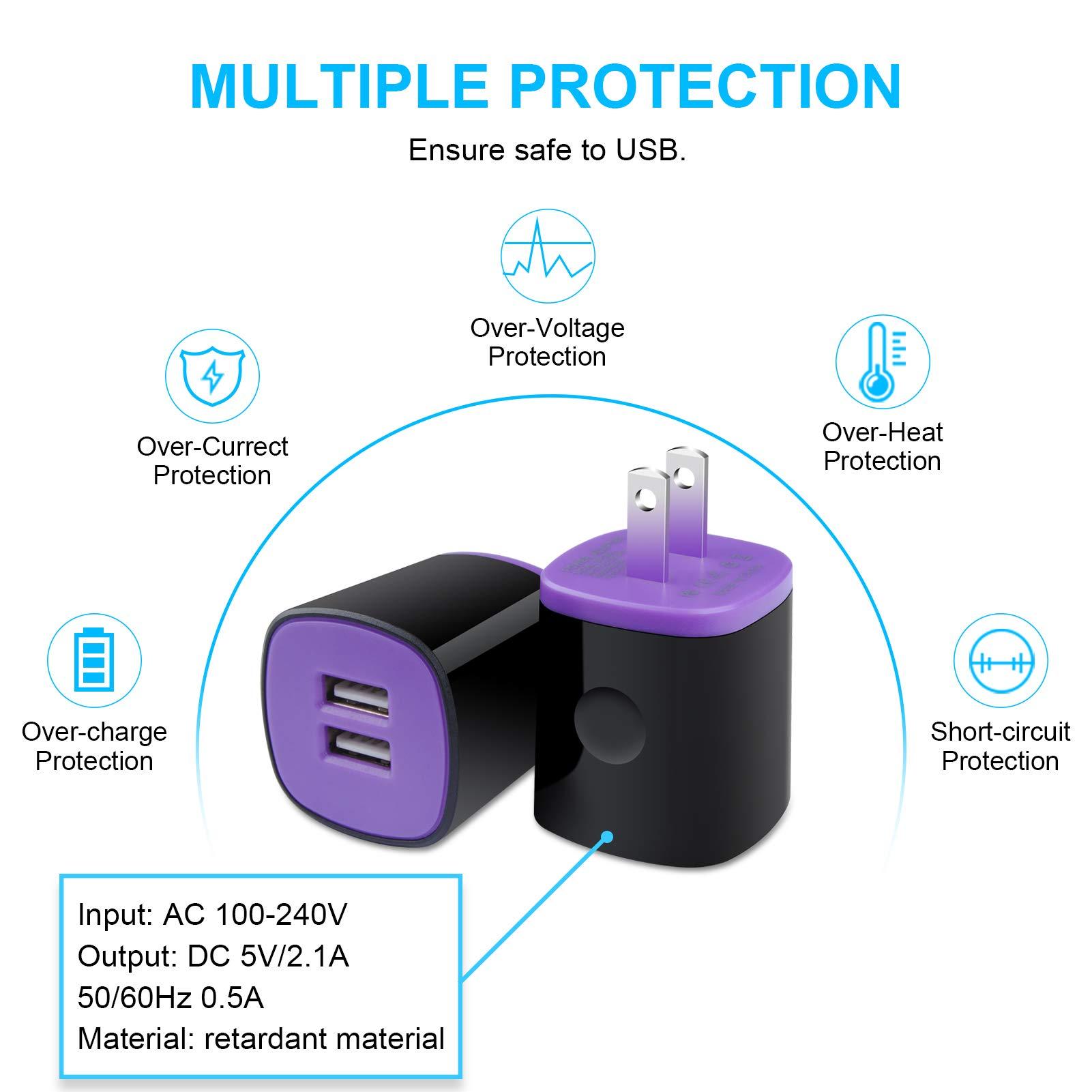 Fast Charger for Samsung Galaxy S25/S24/S23/S23+/S22/S21/S21+/S21 Ultra/Note 20 Ultra/S20 FE 5G/S10 A10E A50 A11 A21 A51 A71 A9 A20 A14 A15, LG Stylo 6/5, Phone Wall Charger Type C Fast Charging Cable - Image 6