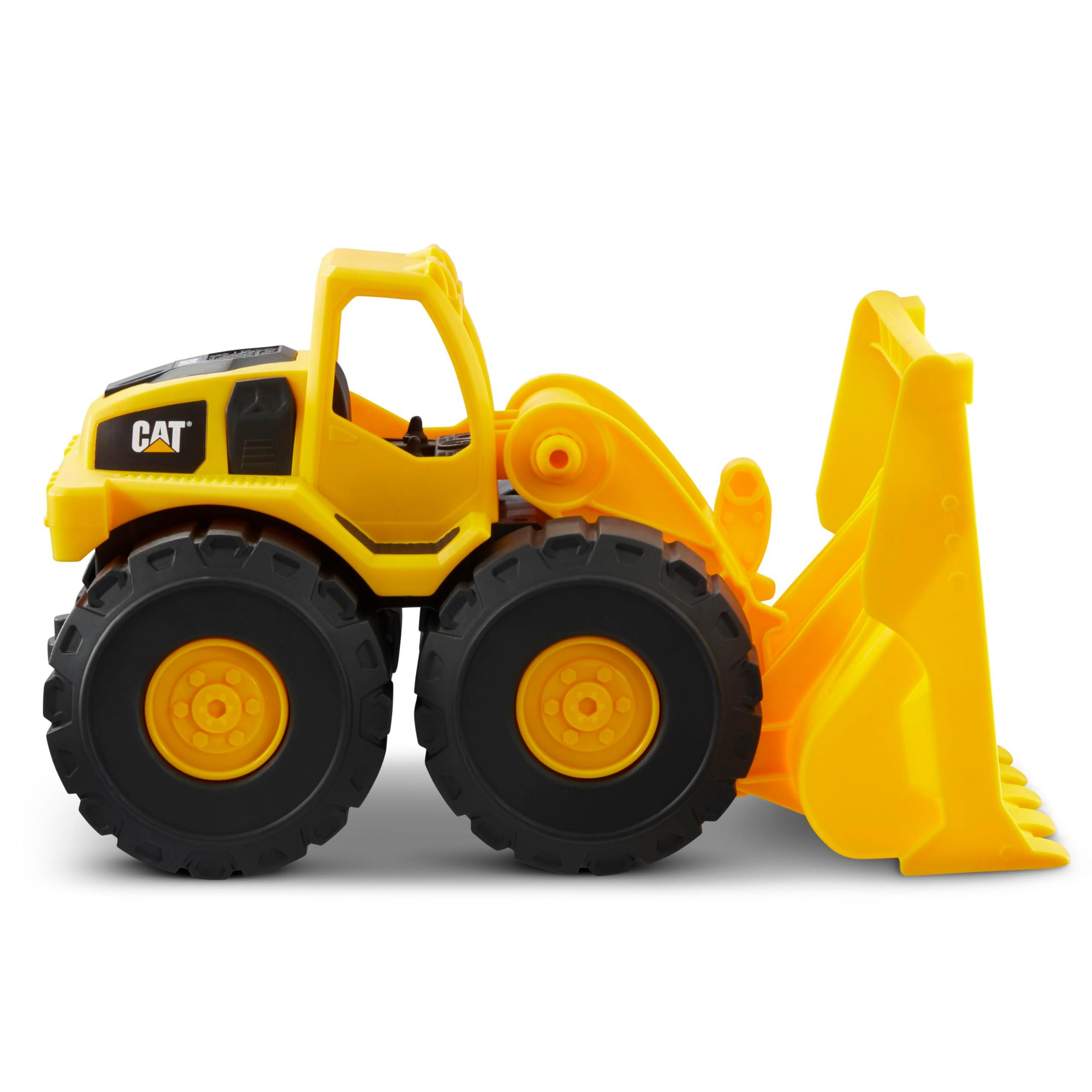 CAT Construction Toys, Construction Fleet 10" Front Loader Toy - Heavyâ€‘Duty Plastic, Working Bucket & Freeâ€‘Rolling Wheels, Indoor/Outdoor Sandbox Vehicle for Toddlers & Kids Agesâ€¯2â€¯+ - Image 4