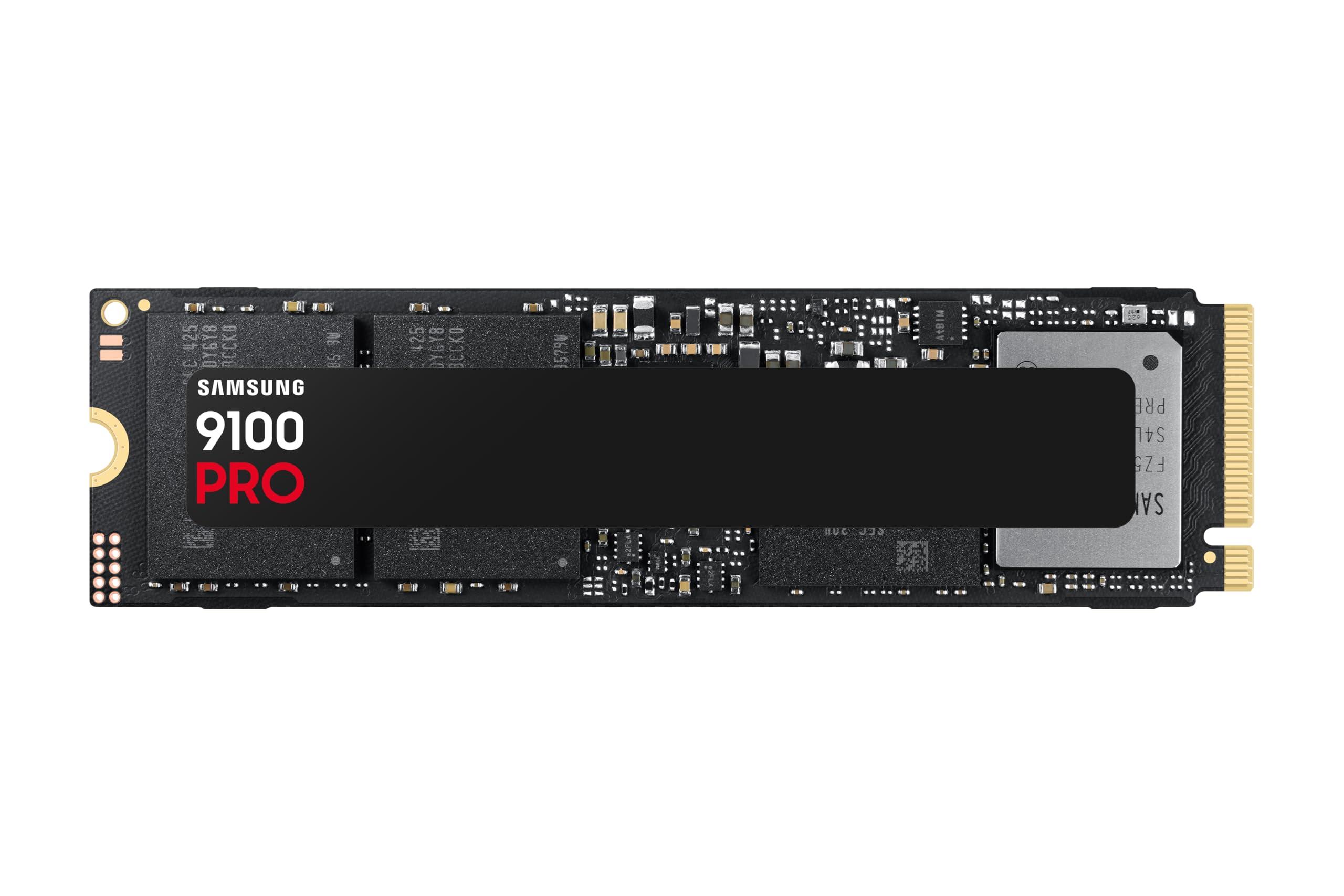 Samsung SSD 9100 PRO 2TB, PCIe 5.0x4 M.2 2280, Seq. Read Speeds Up to 14,800MB/s, Best for AI Computing, Gaming, and Heavy Duty Workstations (MZ VAP2T0B/AM)
