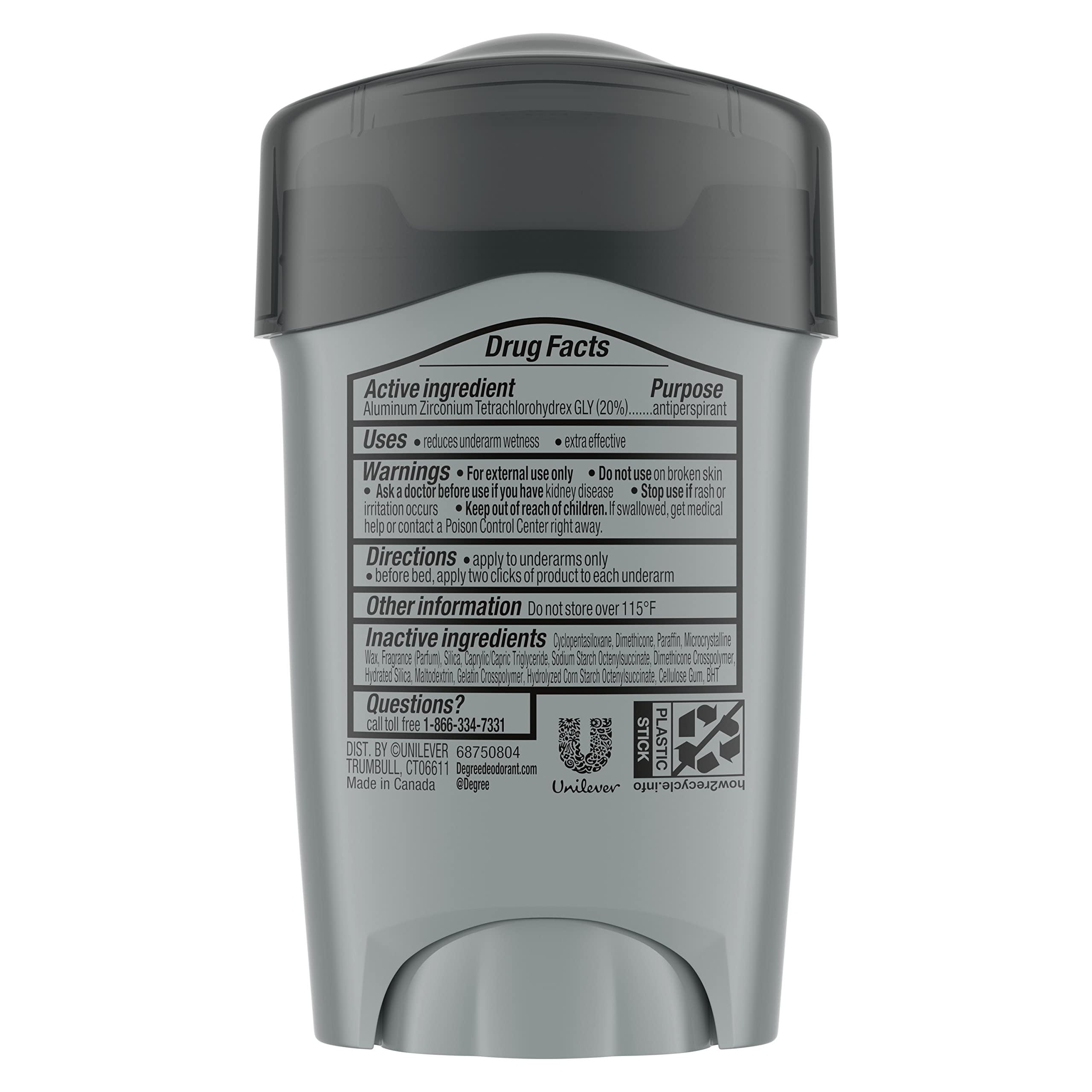 Degree Men Antiperspirant Deodorant Clean 72-Hour Sweat & Odor Protection Prescription-Strength Antiperspirant For Men with MotionSense Technology 1.7 oz - Image 2