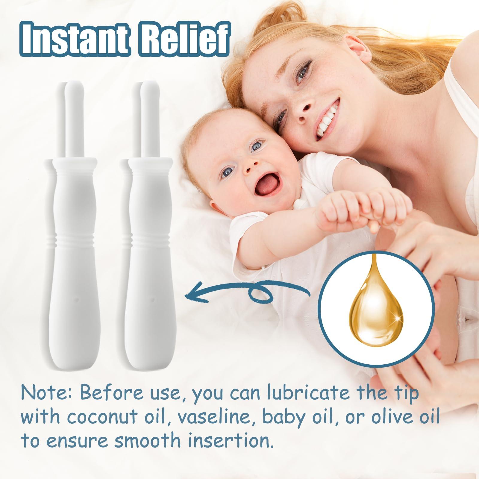 ADILAIDUN 20 Count Gas and Colic Reliever for Babies, Infant Gas Colic Relief Flatulence Stick, Instant Constipation Relief for Newborns Boys Girls - Image 7
