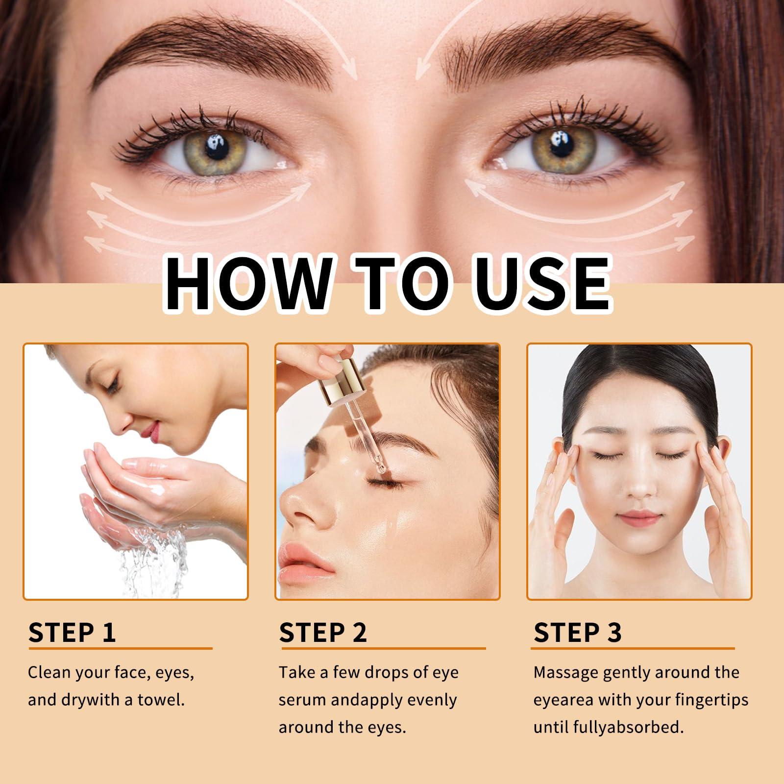 Caffeine Eye Serum with EGCG, 5% Caffeine Solution for Eyes Reduces Pigmentation and Puffiness, Under Eye Serum for Dark Circles, Wrinkles and Fine Lines for All Skin Types, 1 OZ - Image 6