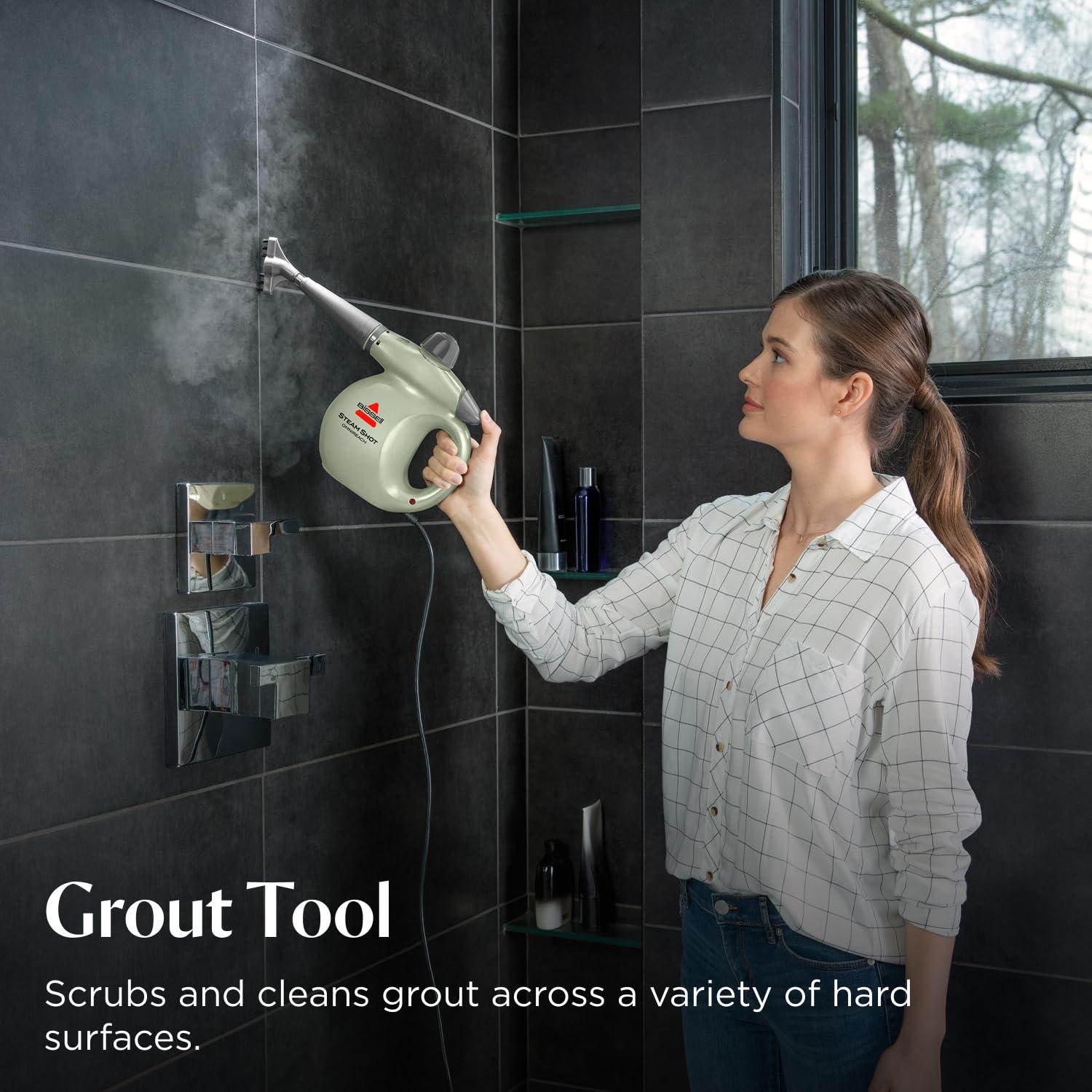 BISSELL® Steam Shot™ Omni handheld portable steam cleaner for tile, grout, windows, bathrooms, kitchens, includes 7 tools - Image 5