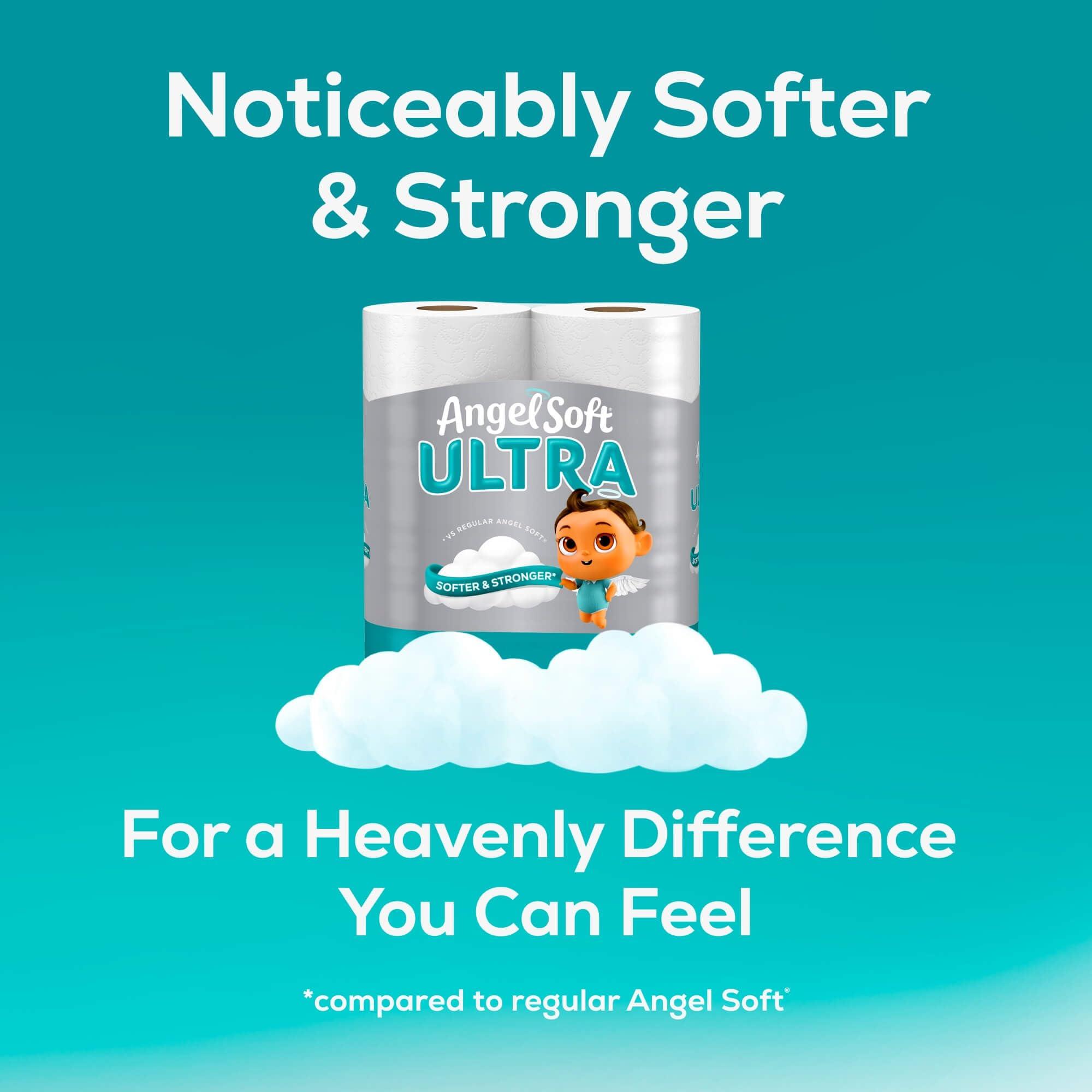 Angel Soft Ultra Toilet Paper, 6 Mega Rolls = 24 Regular Rolls, 2 Ply Toilet Tissue - Image 3
