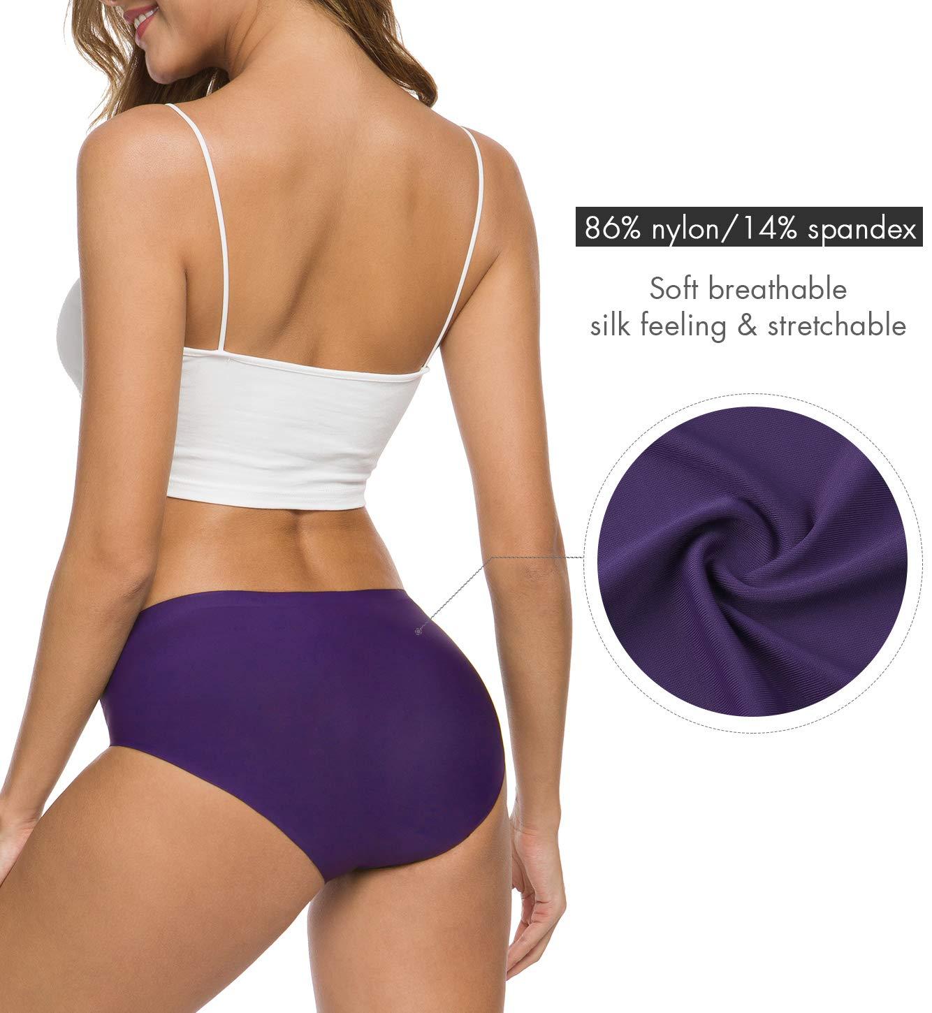 ALTHEANRAY Women’s Seamless Hipster Underwear No Show Panties Soft Stretch Bikini Underwears Multi-Pack - Image 4