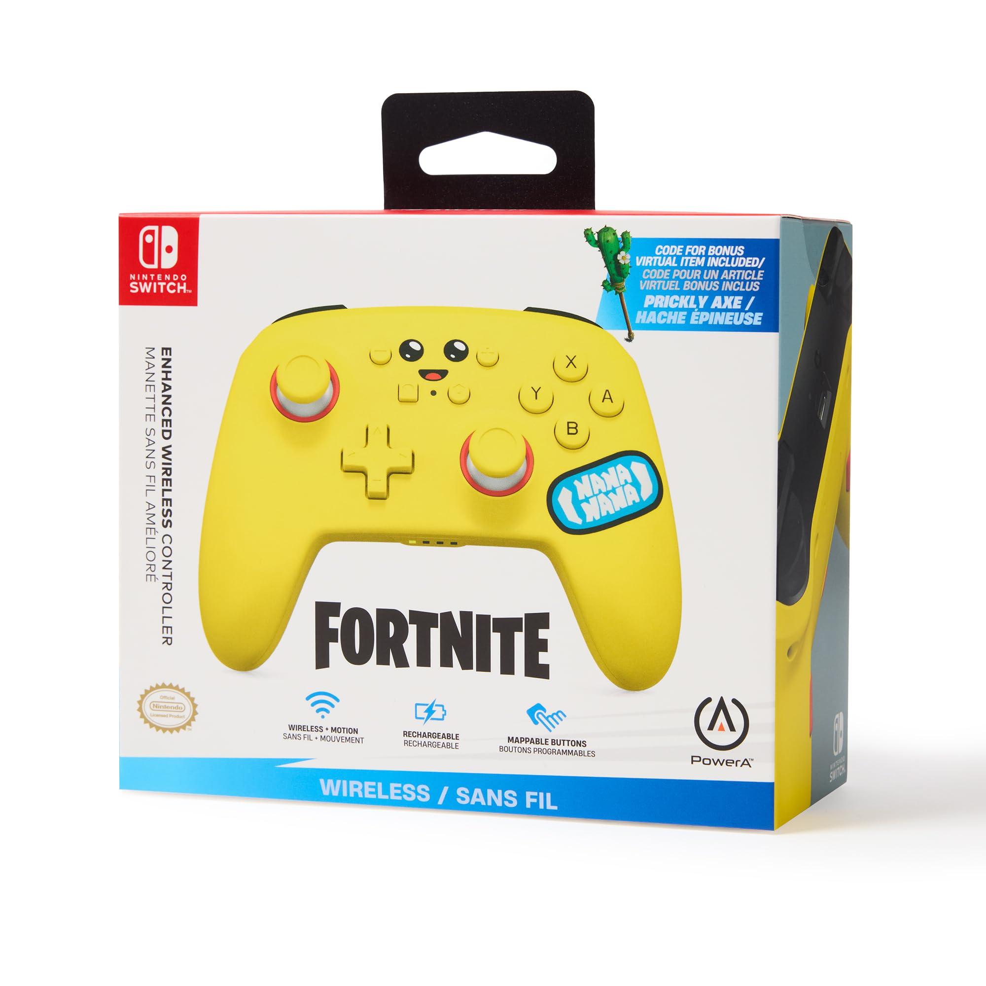 PowerA Enhanced Wireless Controller for Nintendo Switch – Fortnite Peely, Nintendo Switch - OLED Model, Nintendo Switch Lite, Gamepad, game controller, Bluetooth controller, Officially Licensed, Bonus Virtual Item Included. - Image 9