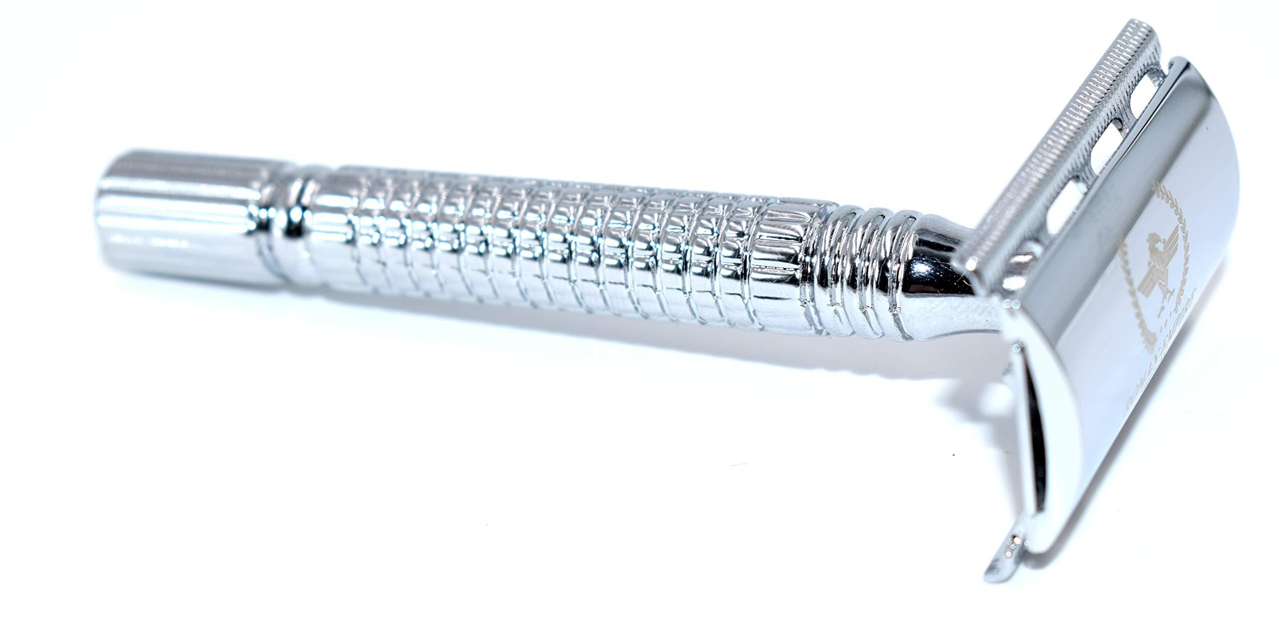 Roman Empire Shaving Double Edge Safety Razor ROMAN EMPIRE SHAVING Augustus with 20 Blades Sampler (Astra-Derby-Shark-Treet) - Image 7