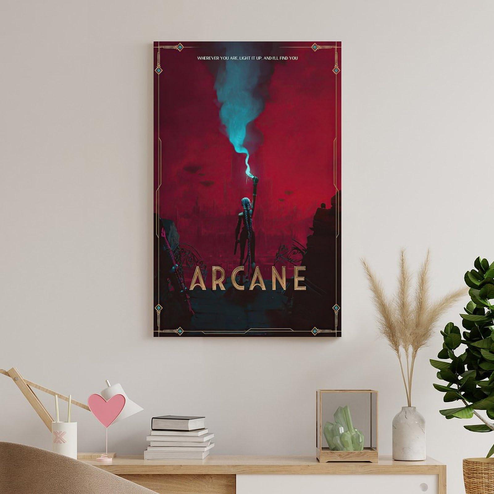 YMSVMKLF Arcane Canvas Poster Wall Art Decor Print Picture Paintings for Living Room Bedroom Decoration 16x24inch(40x60cm) - Image 8