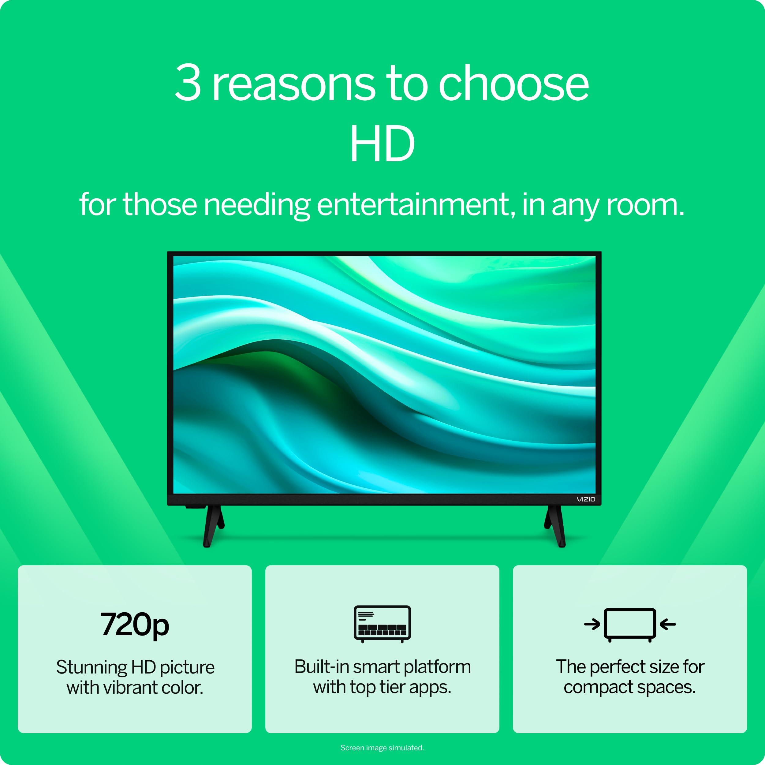 VIZIO HD 32" 720P LED Smart TV with Dual-Band WiFi 5, TV Apps - VHD32M-0807 (Renewed) - Image 2