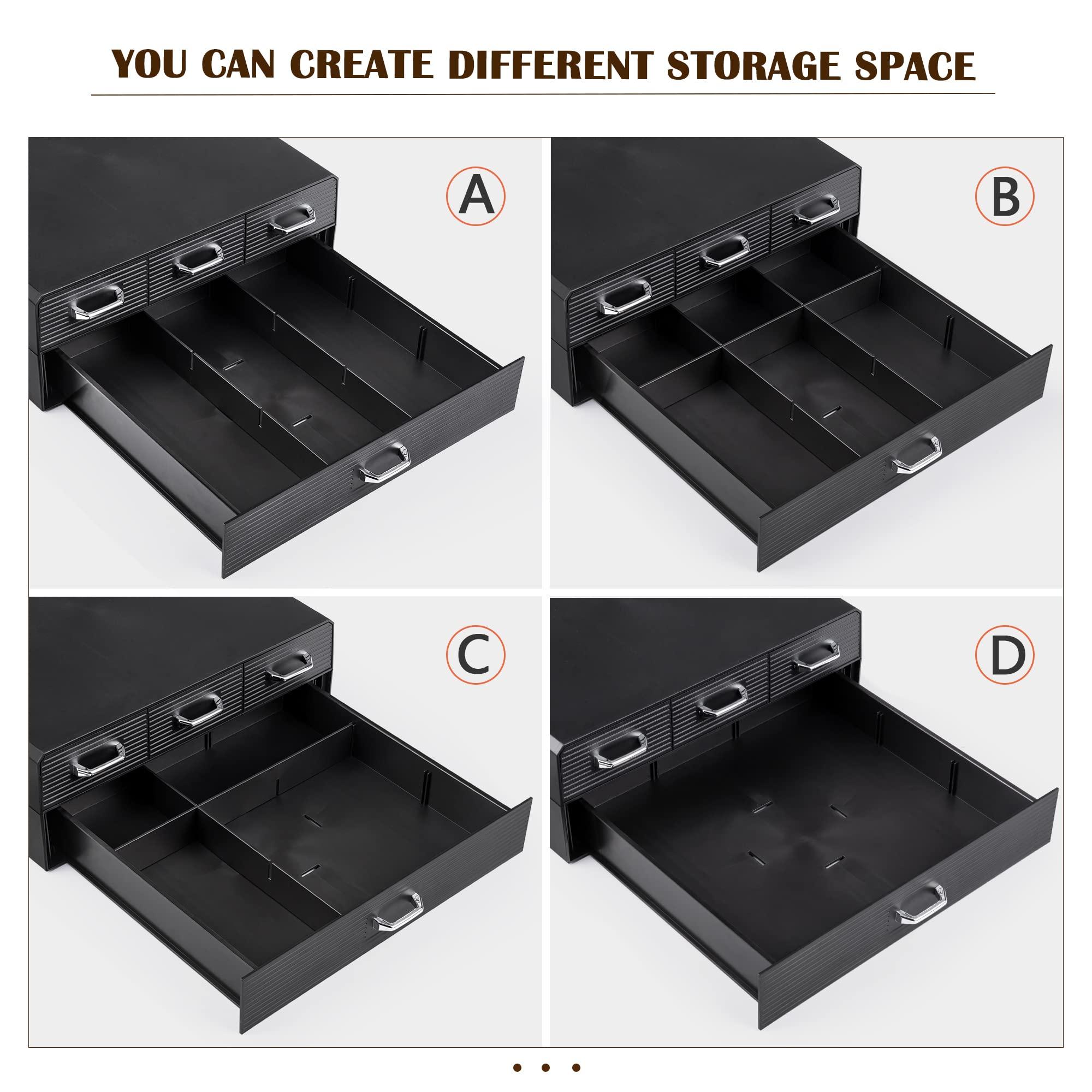 SZQINJI Coffee Pod Organizer 72/96 Pods Coffee Capsule Holder 2-Tier Coffee Pod Storage 4-Drawer Compact, Compatible with Keurig K-cup & Nespresso Capsule - Image 8