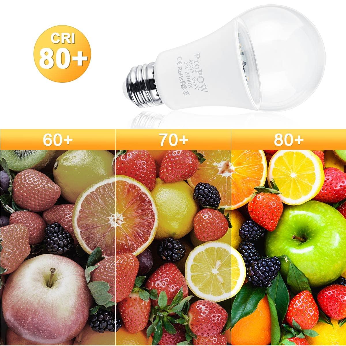 ProPOW 25 Watt Dusk to Dawn Light Bulbs, A19 3W Clear Cover E26 LED Bulbs Automatic on/Off Indoor/Outdoor Lighting for Porch,Garage,Driveway,Yard,Hallway,Patio(300 Lumen,Soft White,2-Pack) - Image 2