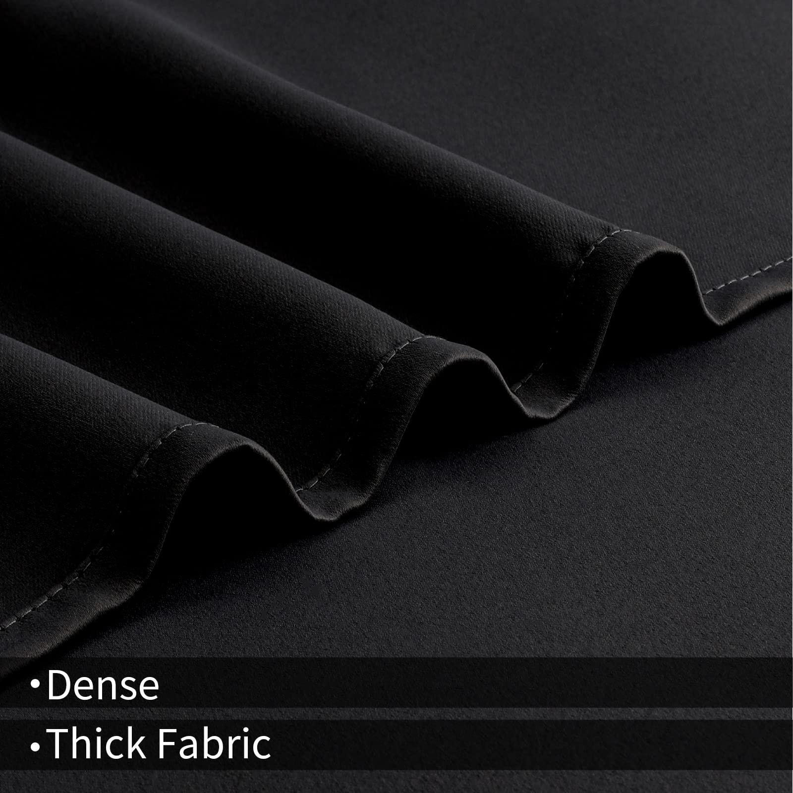 Joydeco Blackout Room Divider Curtains for Sliding Glass Doors 84 Inches Long 1 Panel, Extra Wide Sliding Door Curtains for Doorway Patio Bedroom Living Room (Black, 100Wx84L) - Image 8